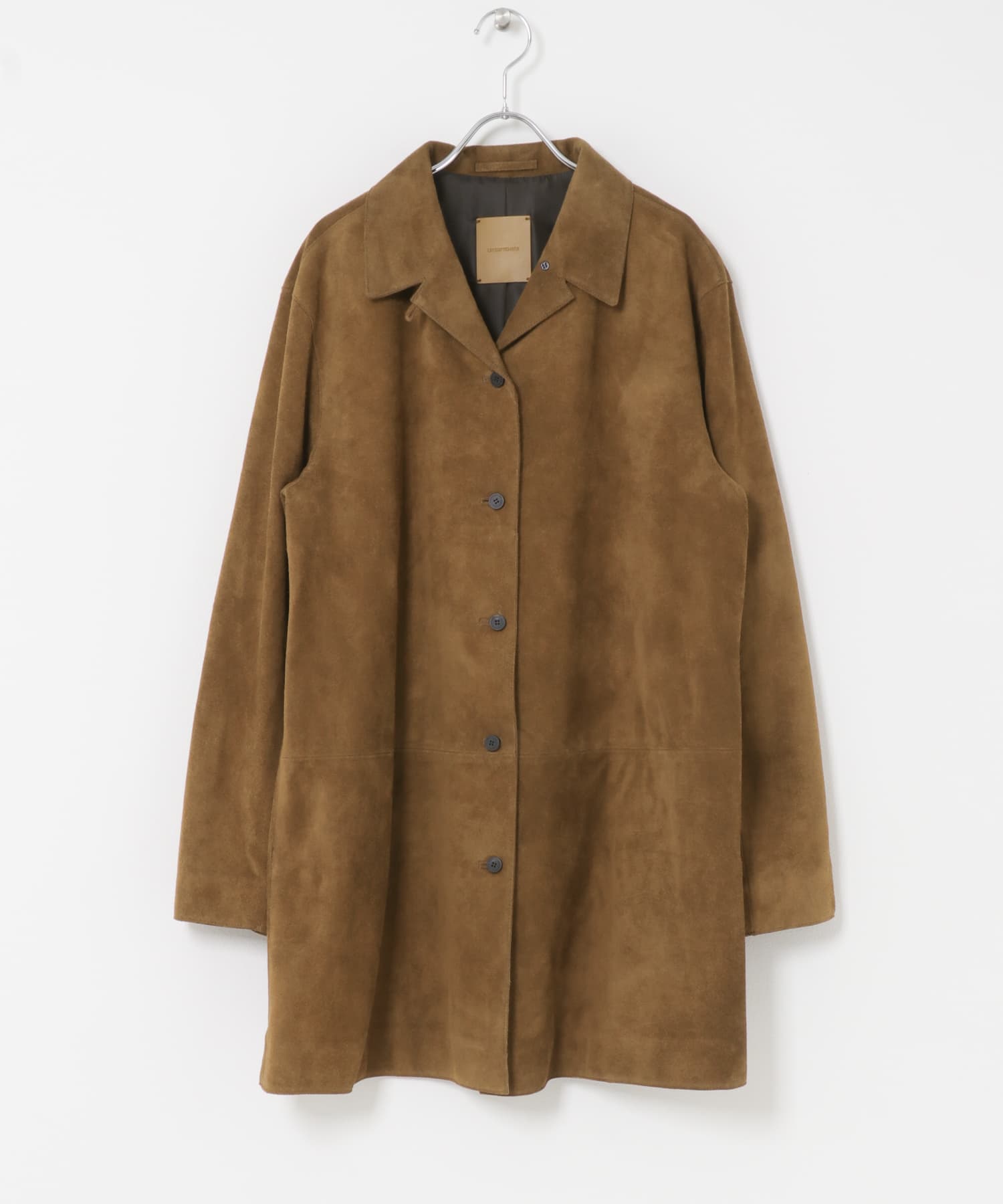 LE17SEPTEMBRE　COW LEATHER SUEDE LONG COAT