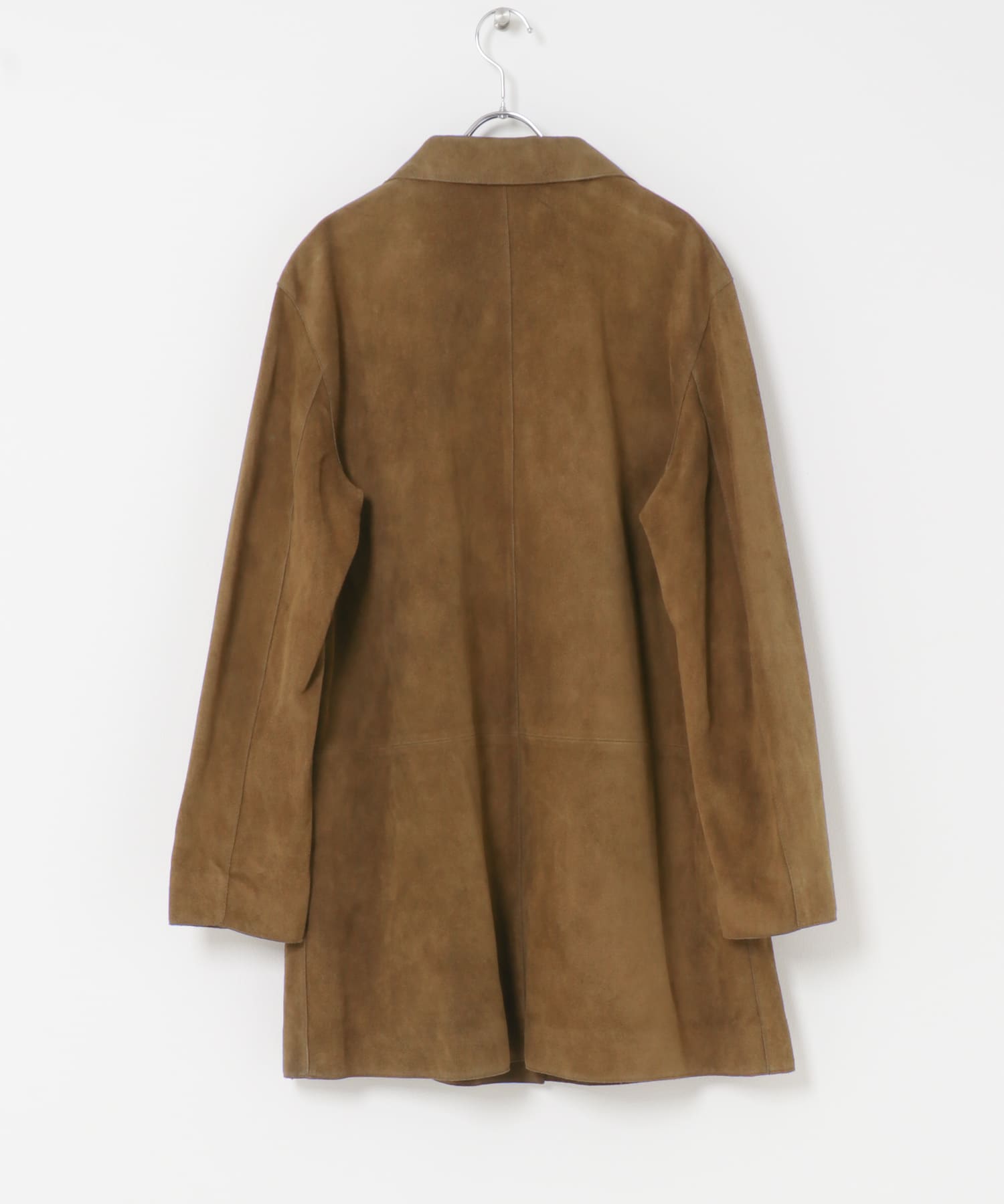 LE17SEPTEMBRE　COW LEATHER SUEDE LONG COAT BROWN 36
