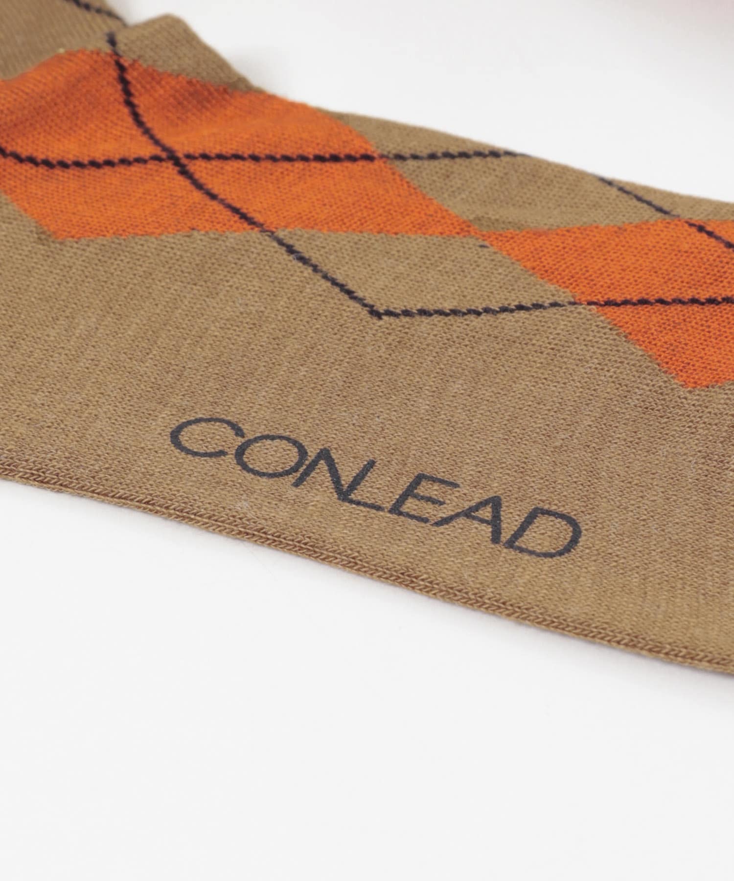 CONLEAD　Argyle wool Short Milk Tea -