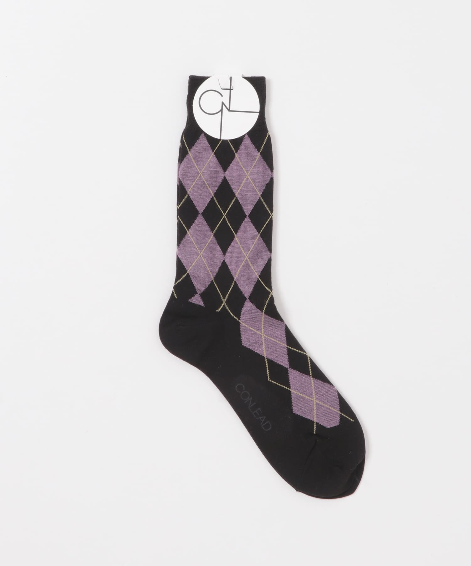 CONLEAD　Argyle wool Short Black -