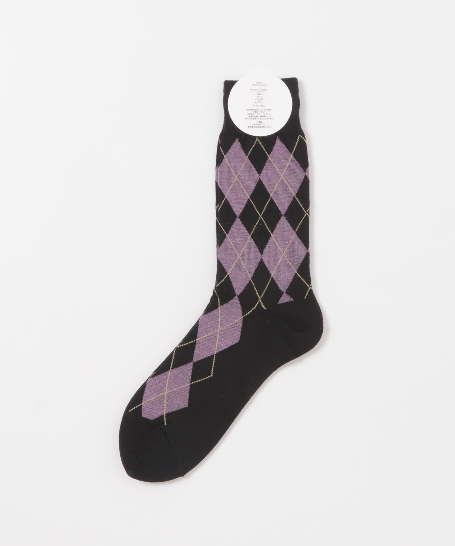 CONLEAD　Argyle wool Short Black -