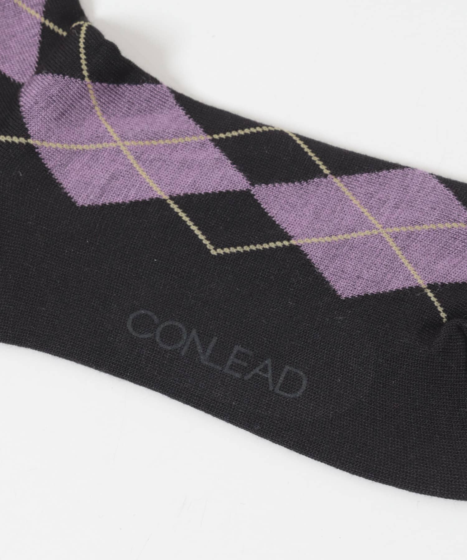 CONLEAD　Argyle wool Short Black -