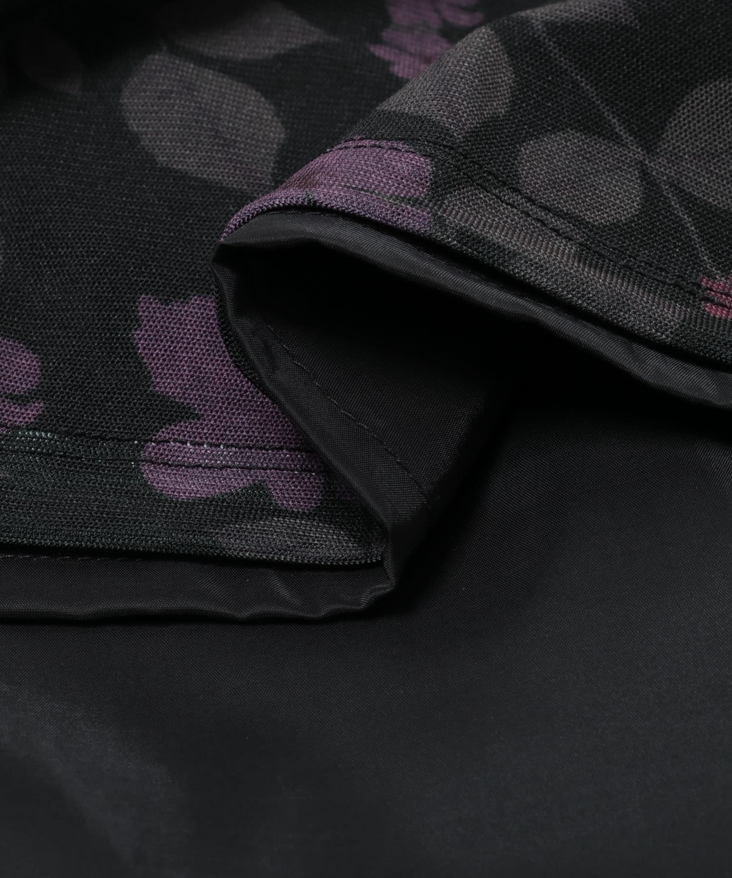 AMOMENTO　FLORAL LONG SKIRT BLACK 0