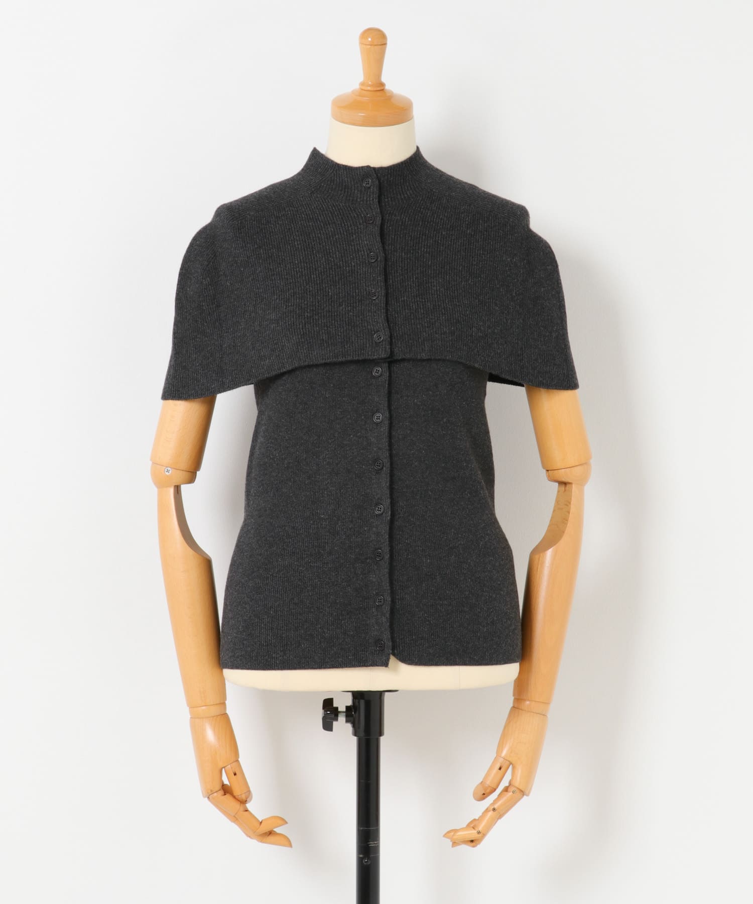 AMOMENTO ケープ トップ アンド バンドゥ AMOMENTO CAPE TOP ＆ BANDEAU SET(0 CHARCOAL): トップス｜URBAN