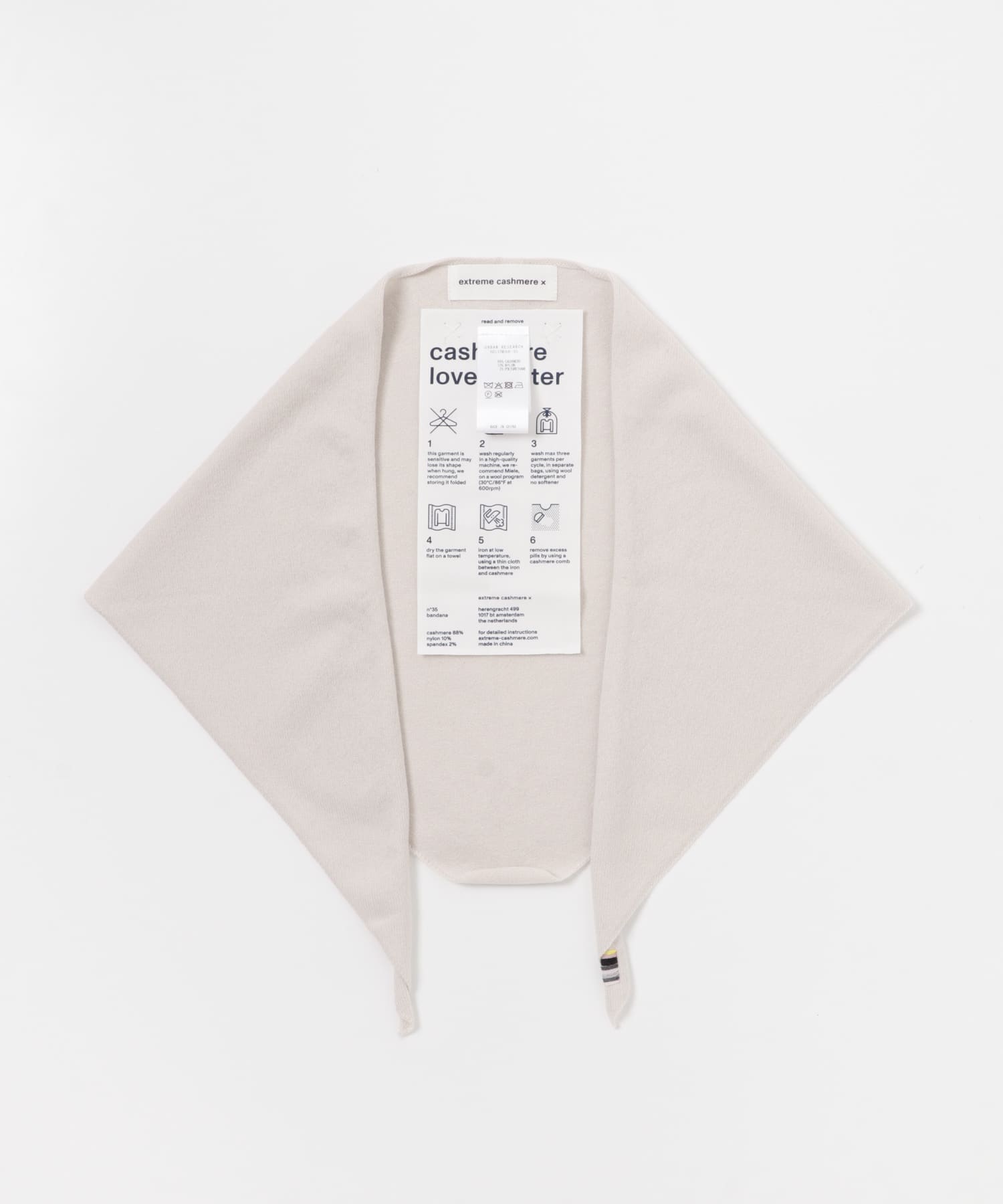 Extreme Cashmere　bandana chalk -