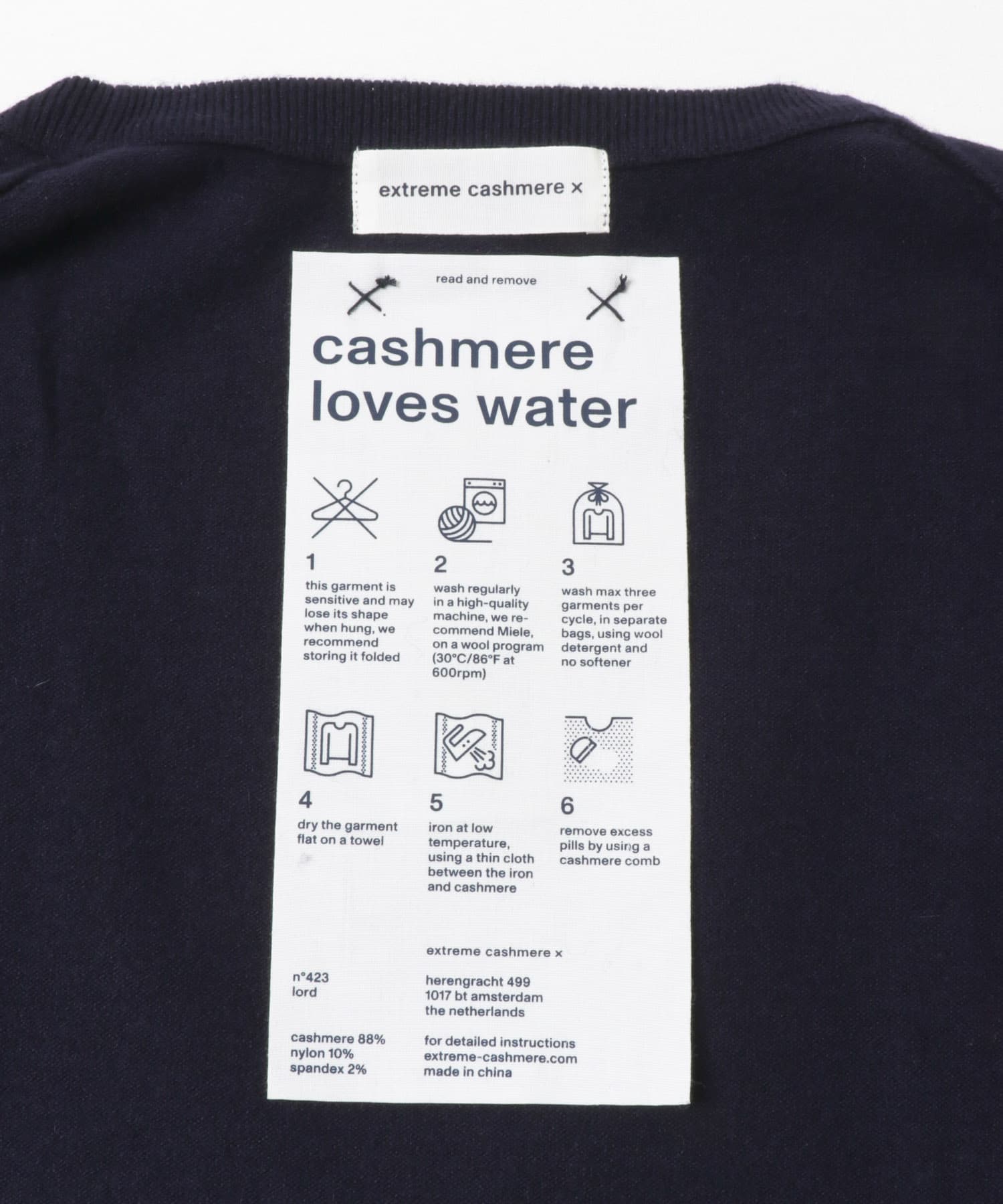 Extreme Cashmere　lord navy -0