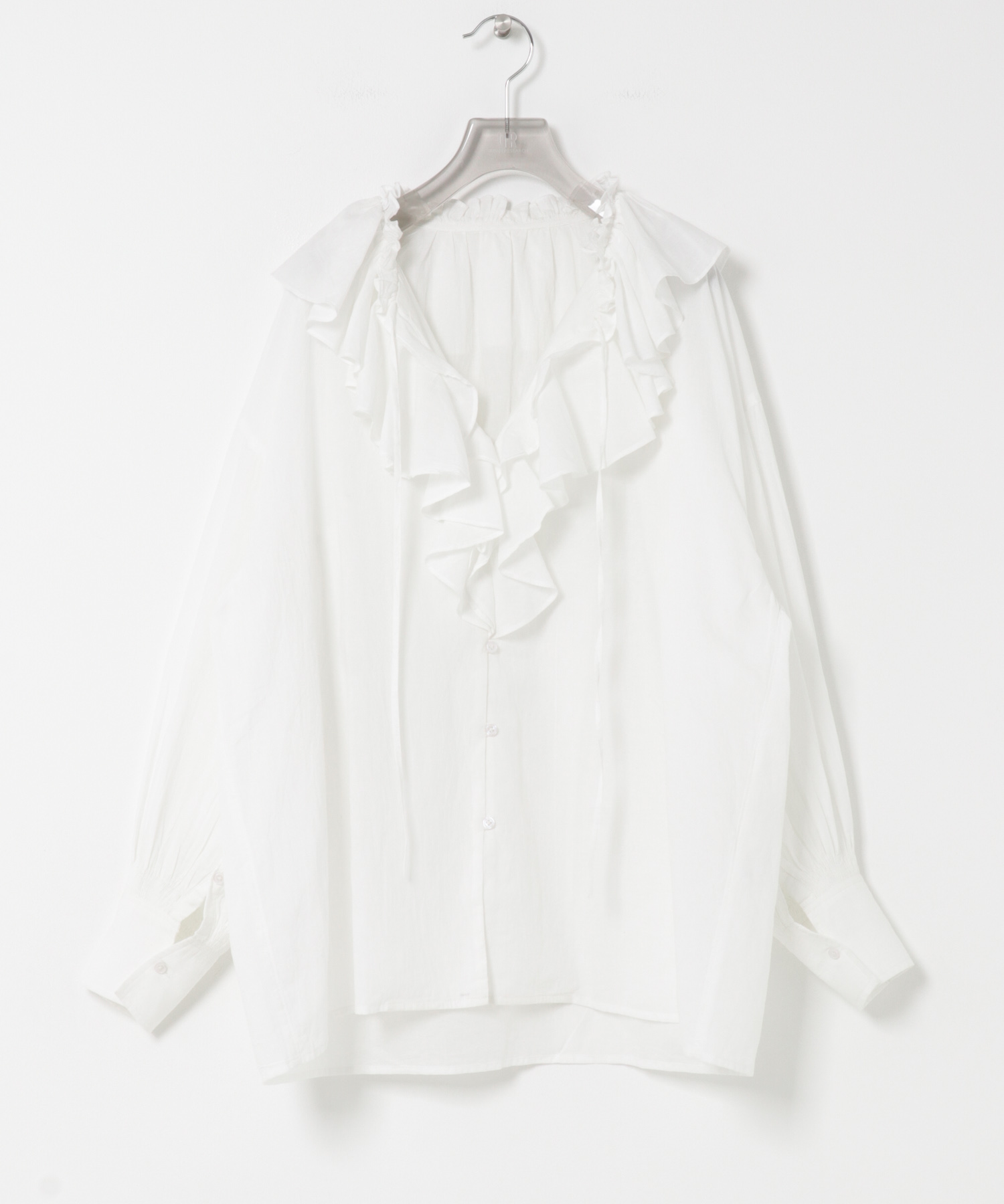 『別注』crinkle crinkle crinkle×URBAN RESEARCH　cotton ruffle blouse WHITE FREE