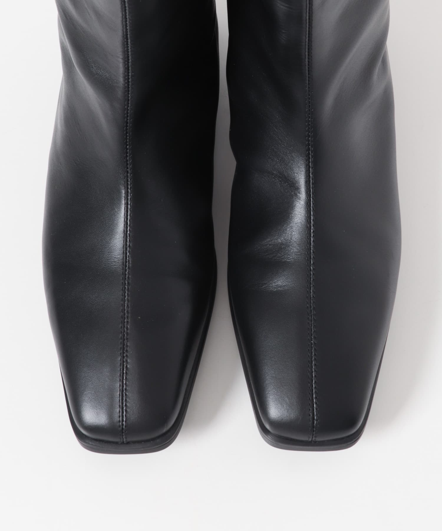 STUDIO DOE　Leather Square Toe  Boots BLACK 38