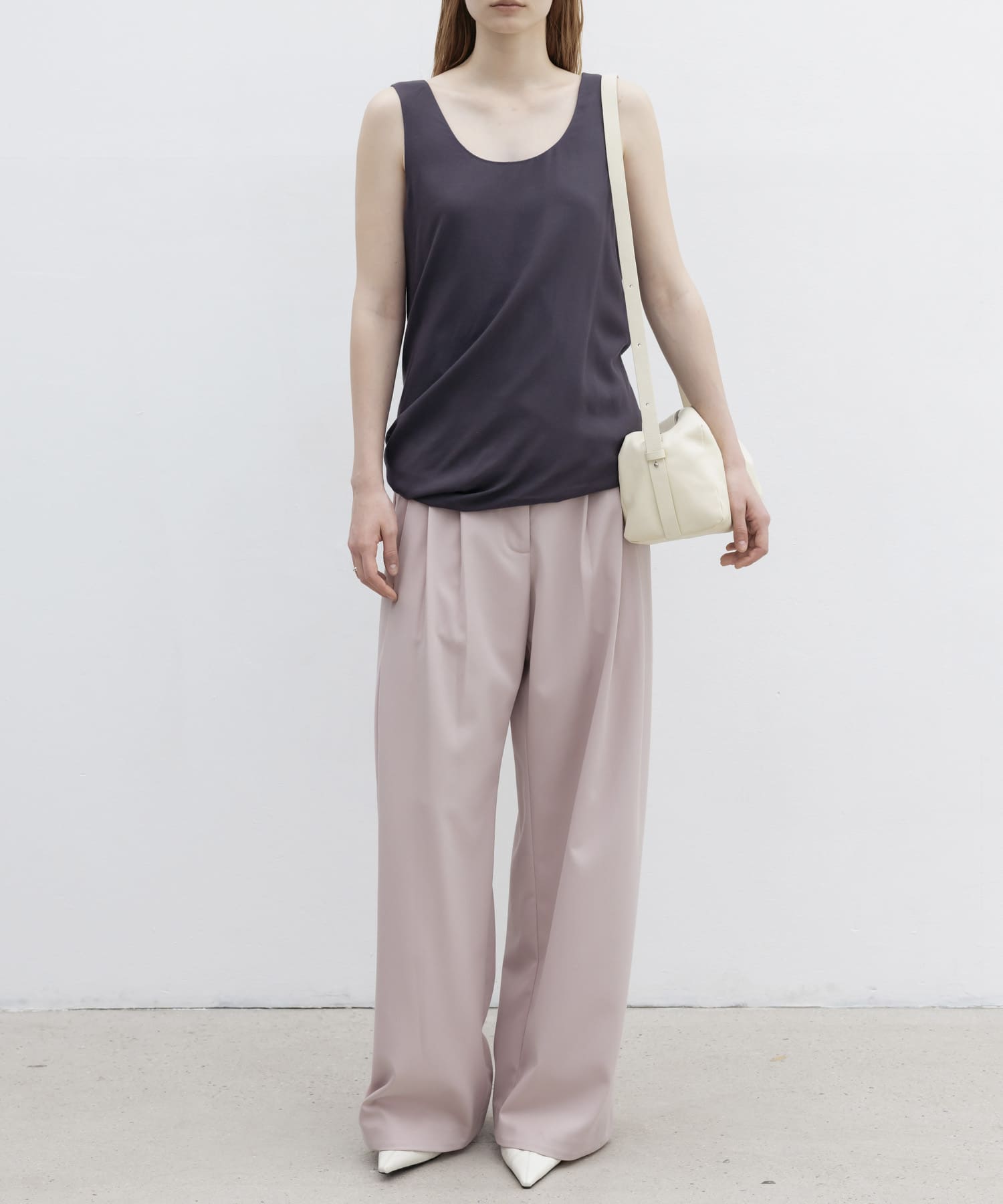 STUDIO DOE　Three-tuck Wide Pants PINK XS