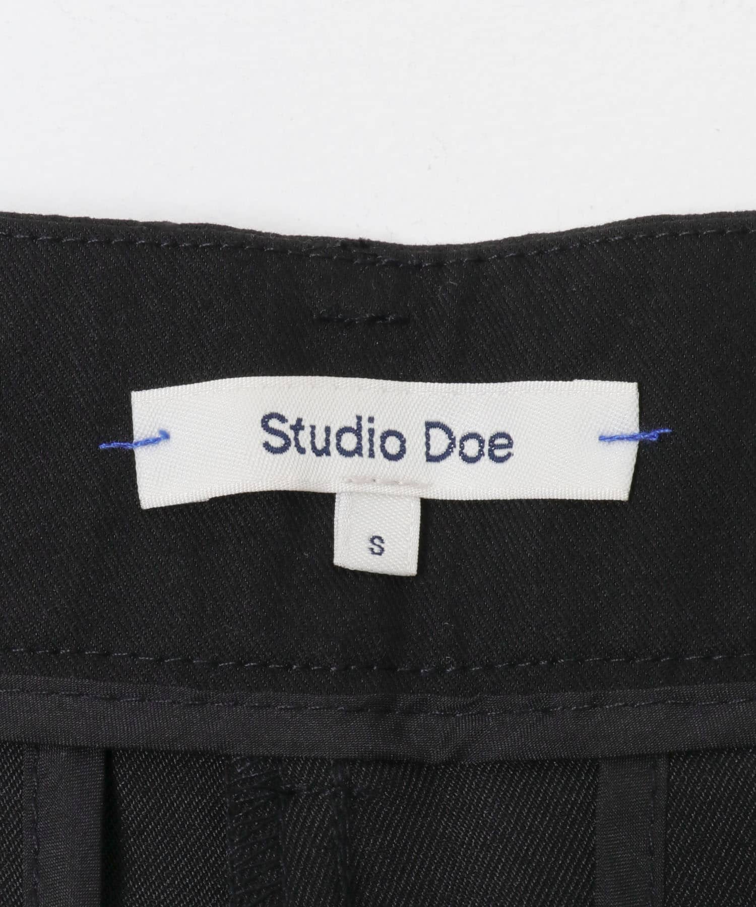 STUDIO DOE　Three-tuck Wide Pants BLACK XS