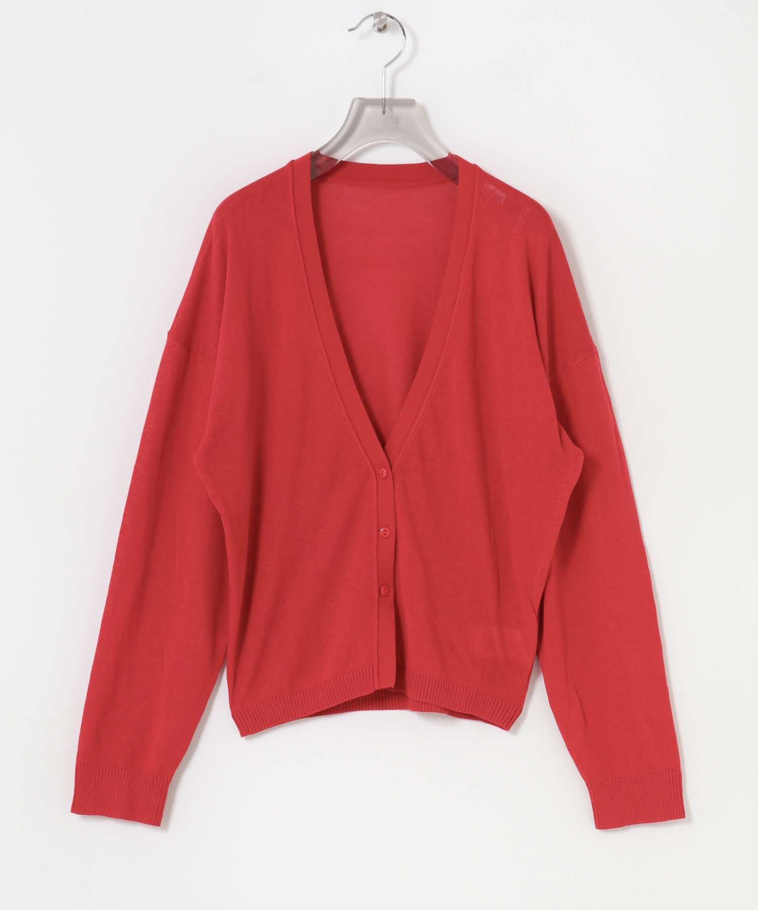 STUDIO DOE　Cool Gauze V-neck Cardigan