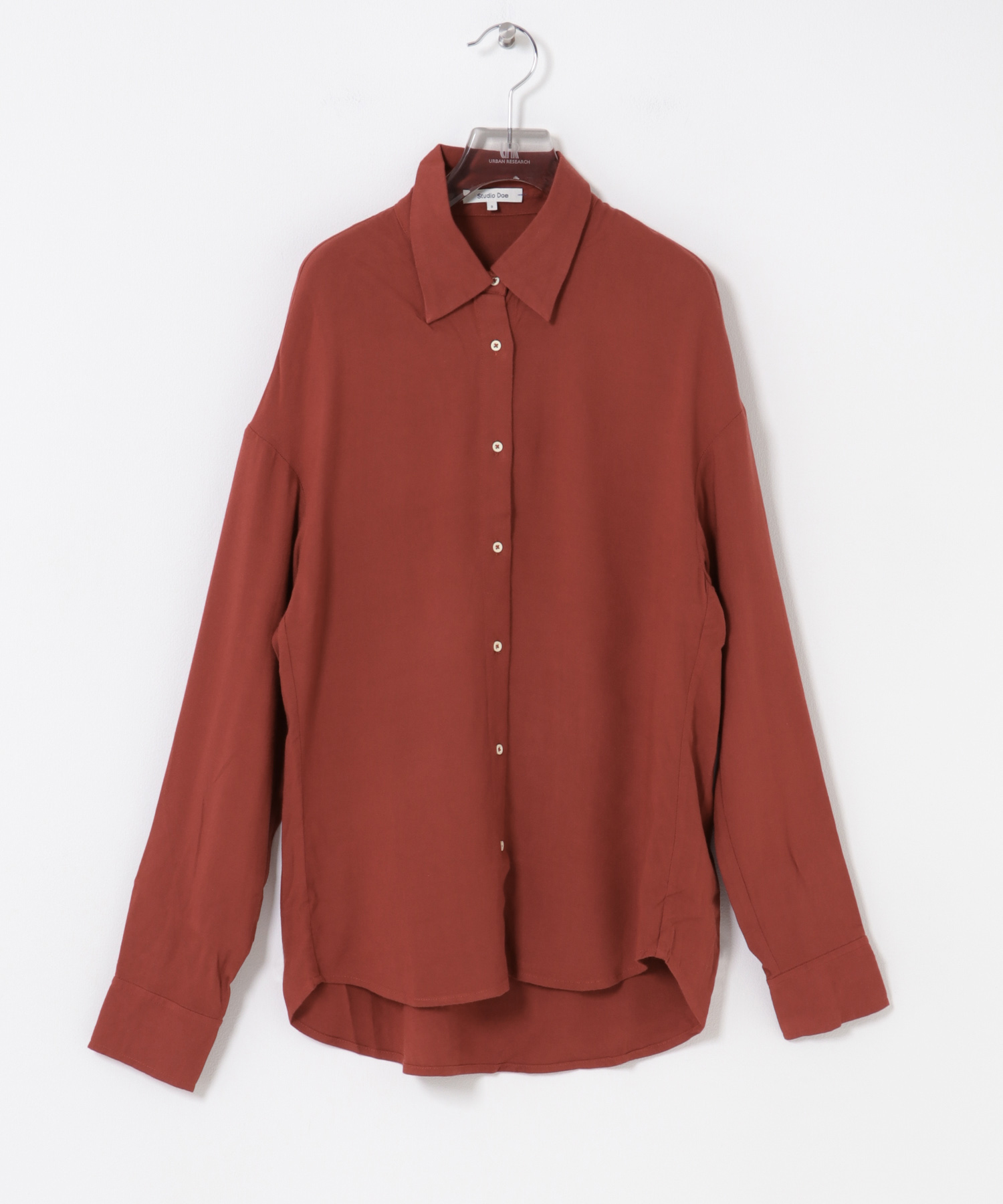 STUDIO DOE　Linen Resort Shirts RED S