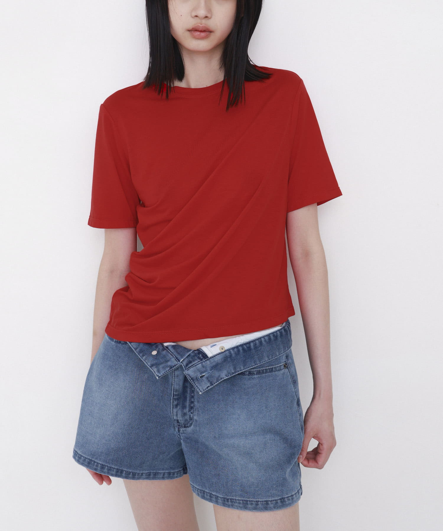 STUDIO DOE　Twist Lyocell T-Shirts