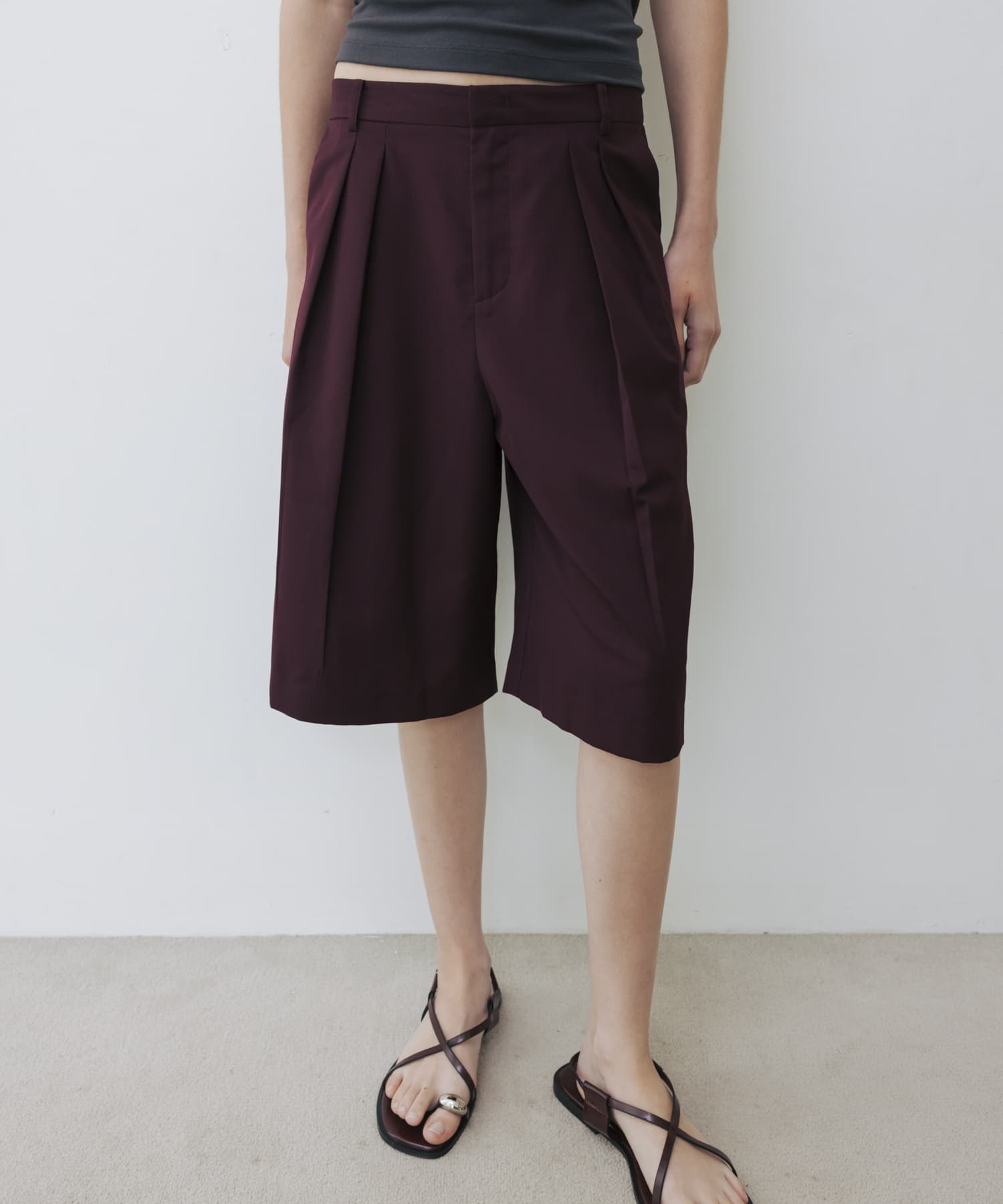 STUDIO DOE　Capri Pants BORDEAUX XS