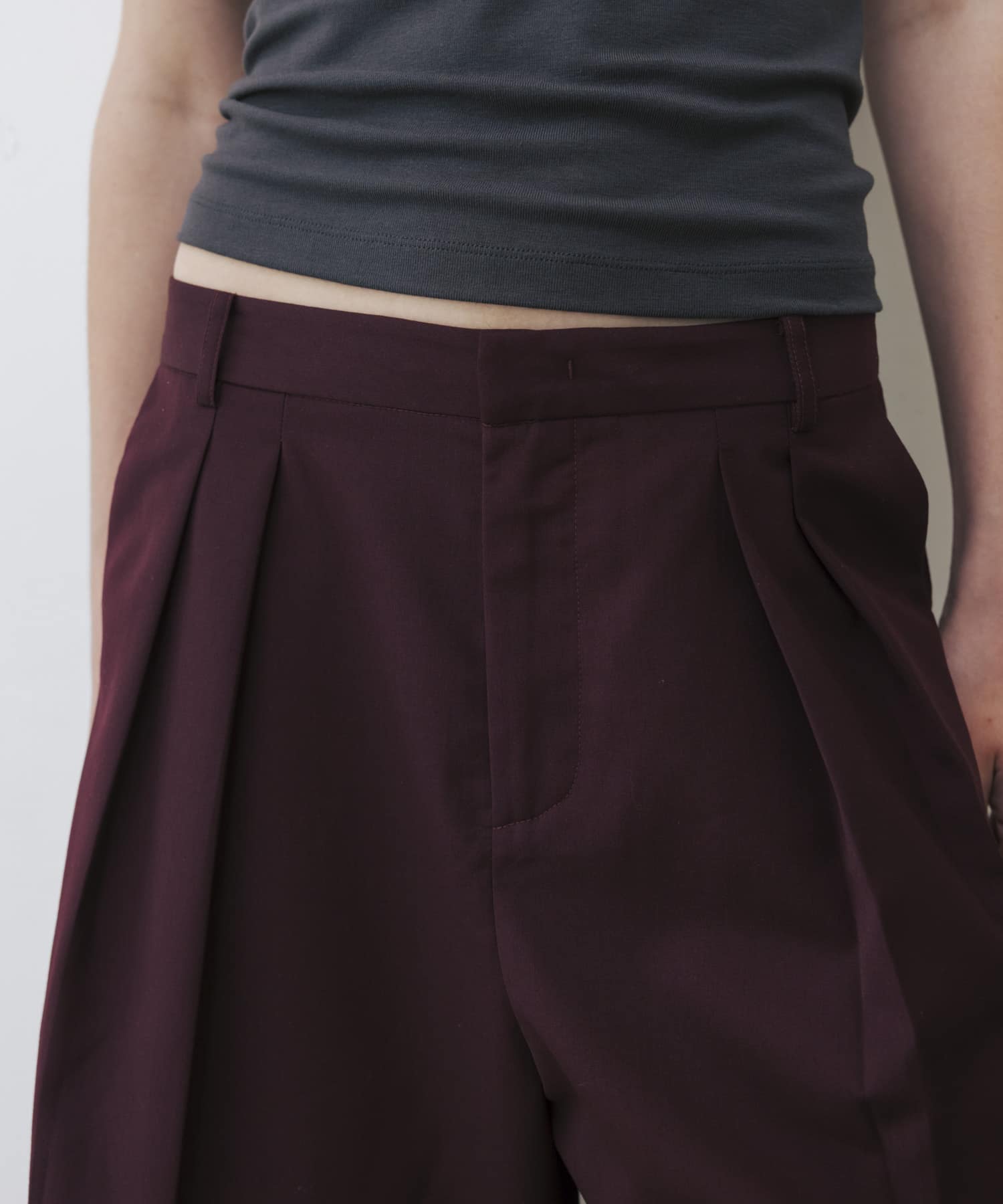 STUDIO DOE　Capri Pants BORDEAUX XS