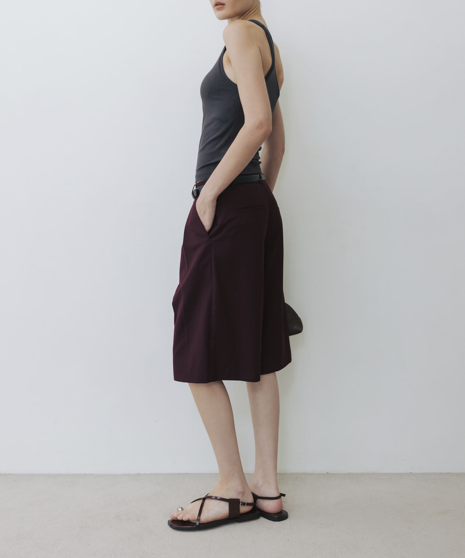 STUDIO DOE　Capri Pants BORDEAUX XS