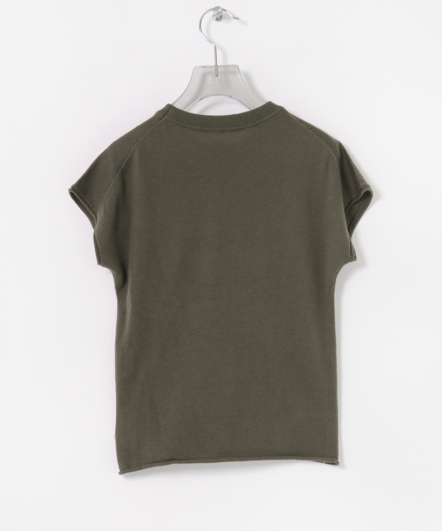 STUDIO DOE　French Sleeve Knit Top BROWN S