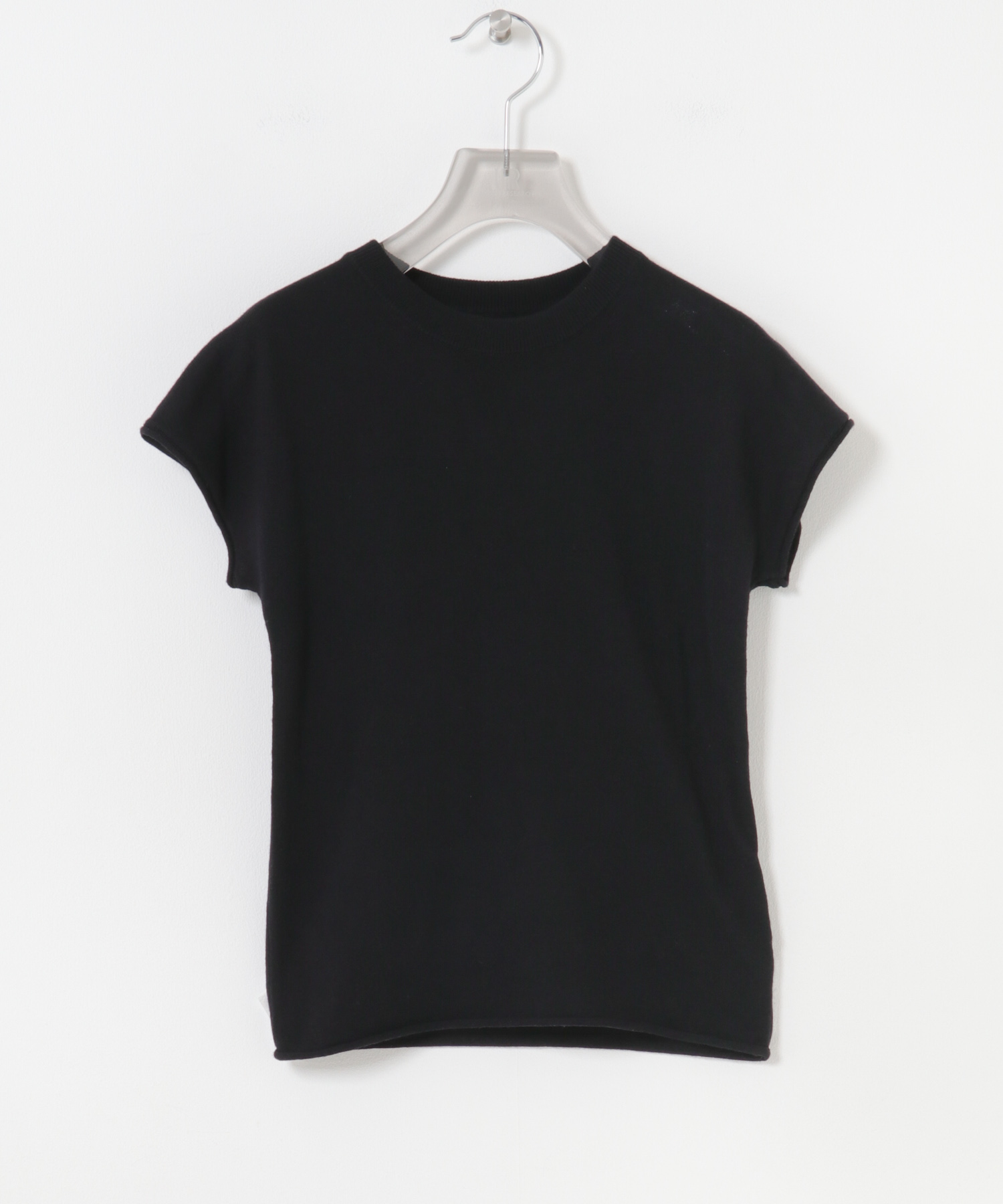 STUDIO DOE　French Sleeve Knit Top BLACK S