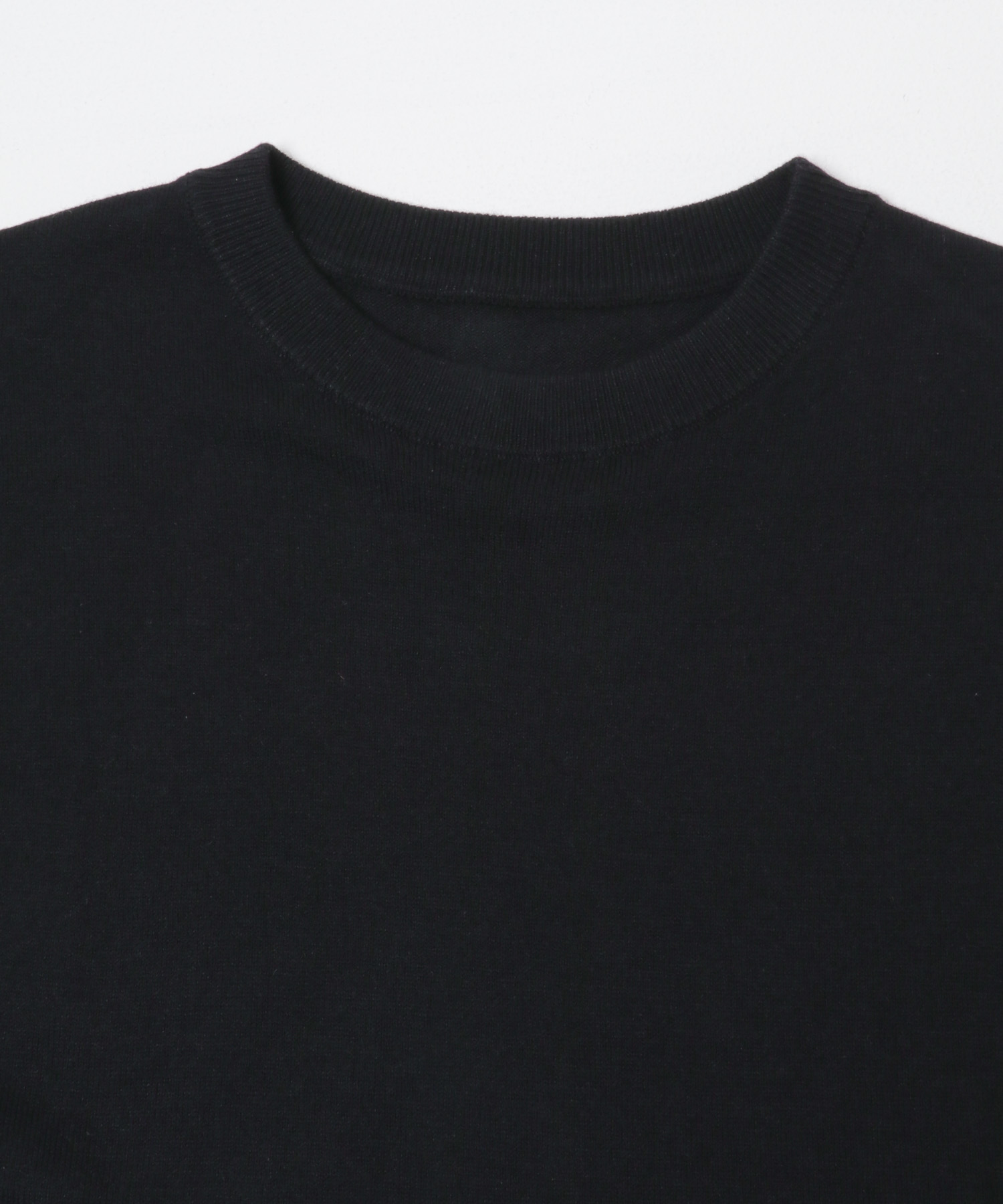 STUDIO DOE　French Sleeve Knit Top BLACK S