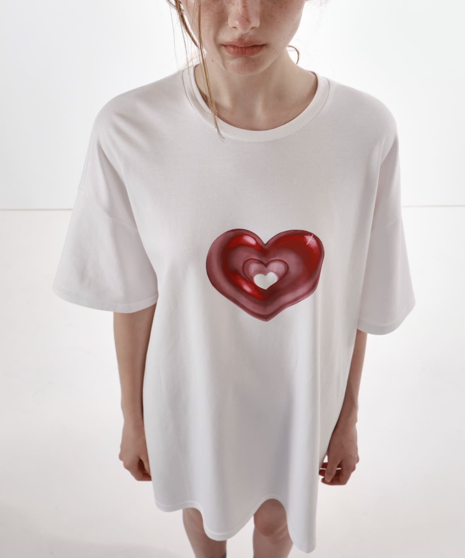 STUDIO DOE　Heart Oversized T-Shirts