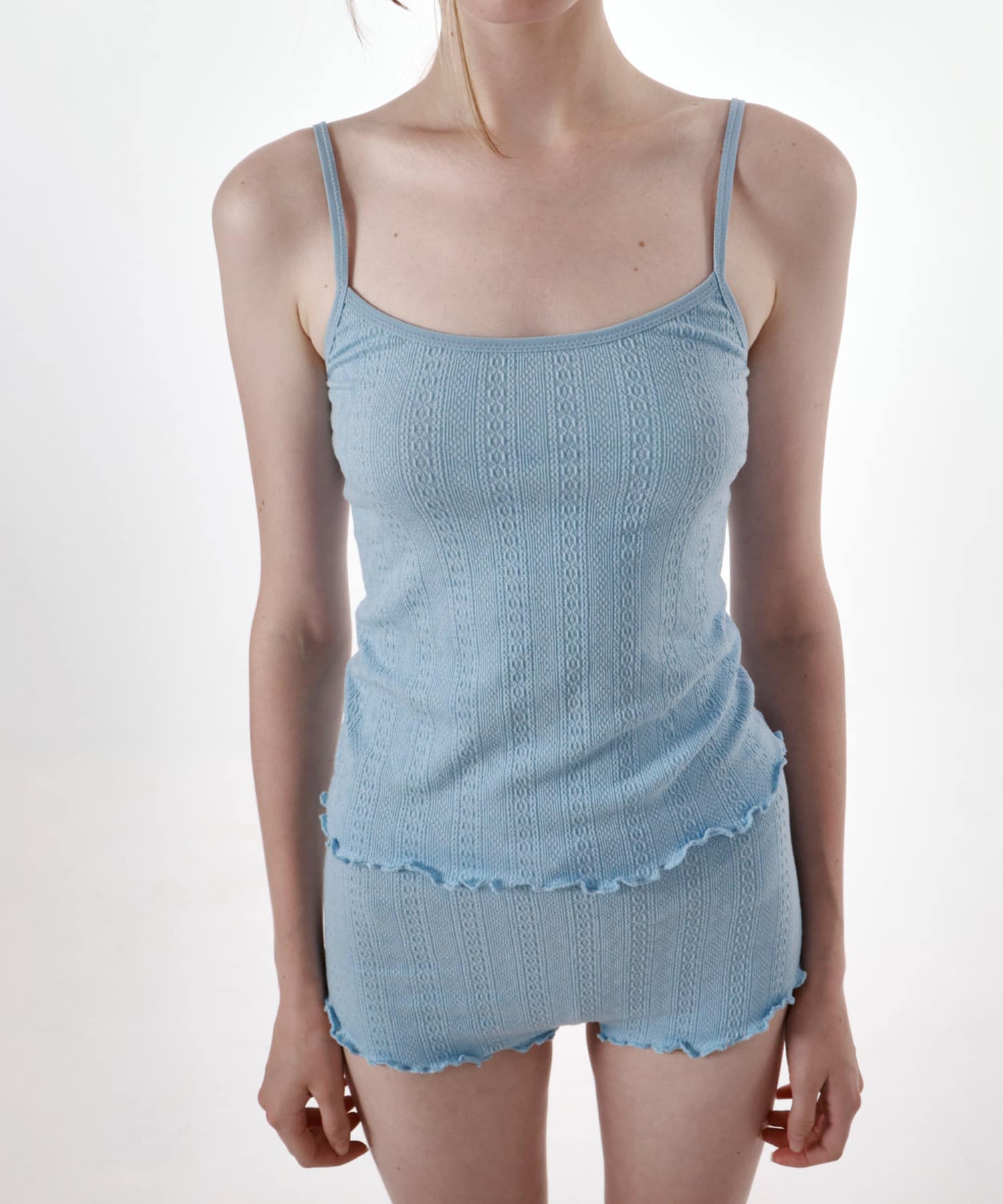 STUDIO DOE　Jacquard Loungewear Set BLUE M