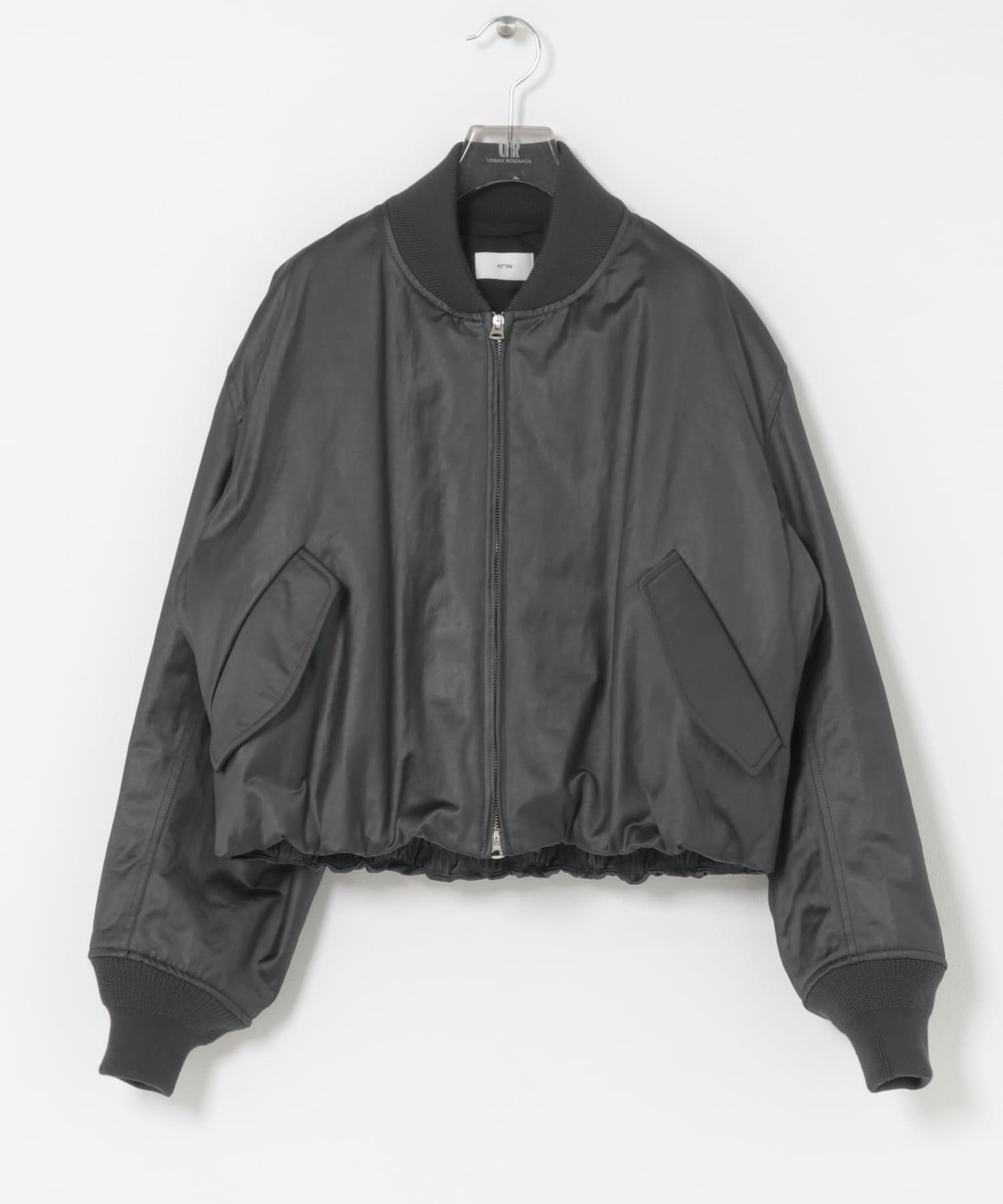 ATON　COWHIDE NYLON SHORT MA-1