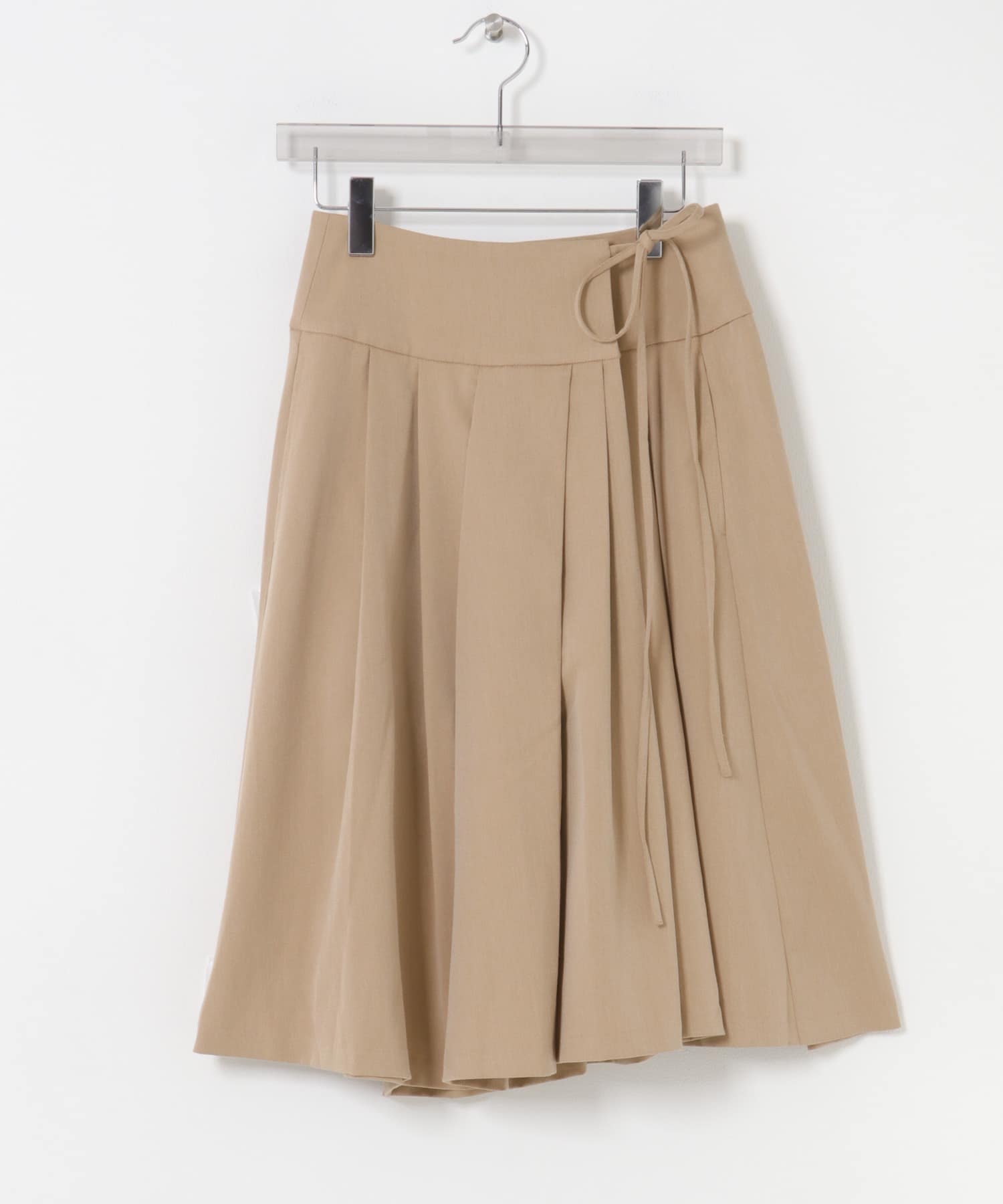 STUDIO DOE Irregular Pleated Skirt(S KHAKI): スカート｜URBAN