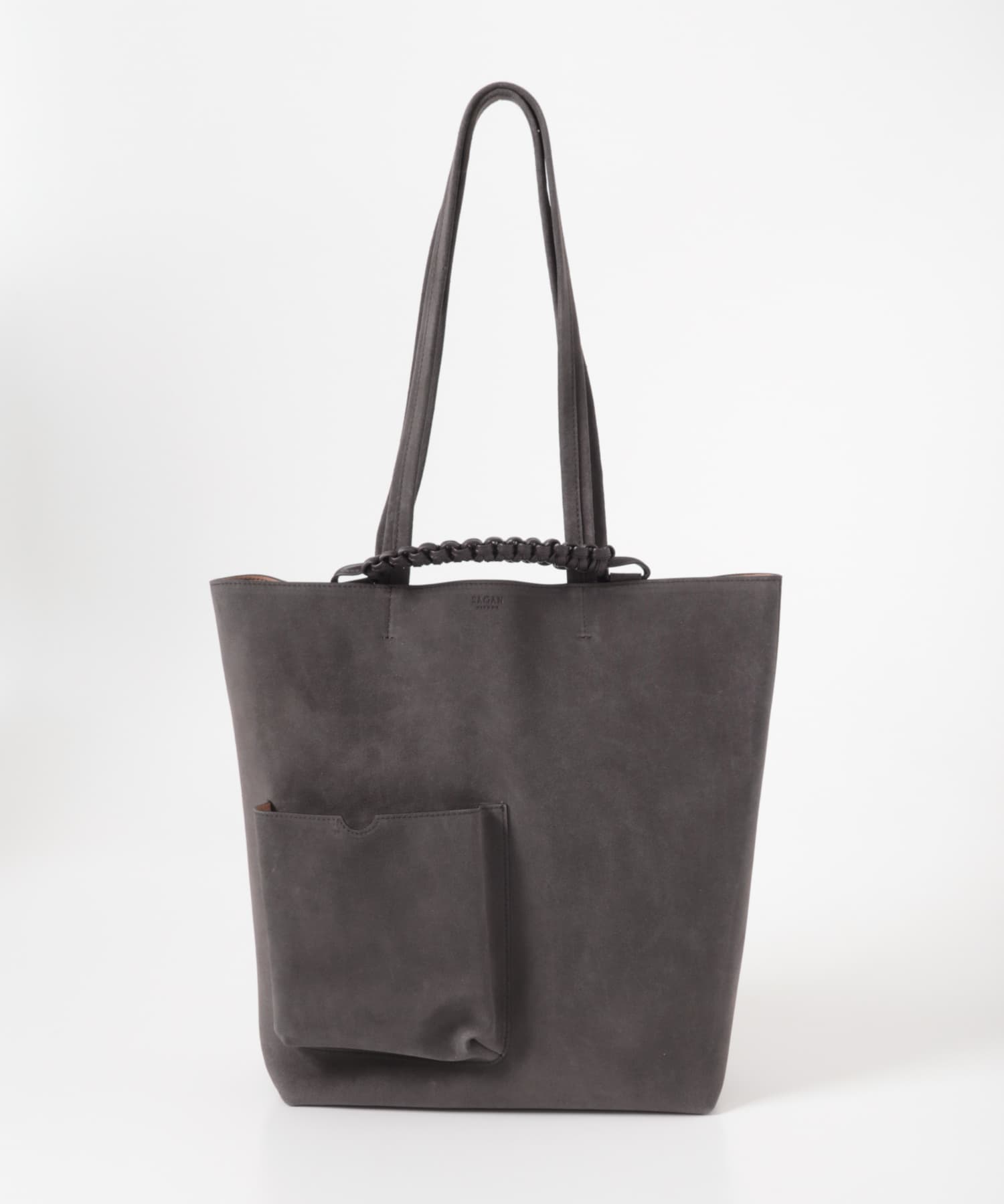 SAGAN VIENNA　PAZAR BOOK TOTE SUEDE CACAO -