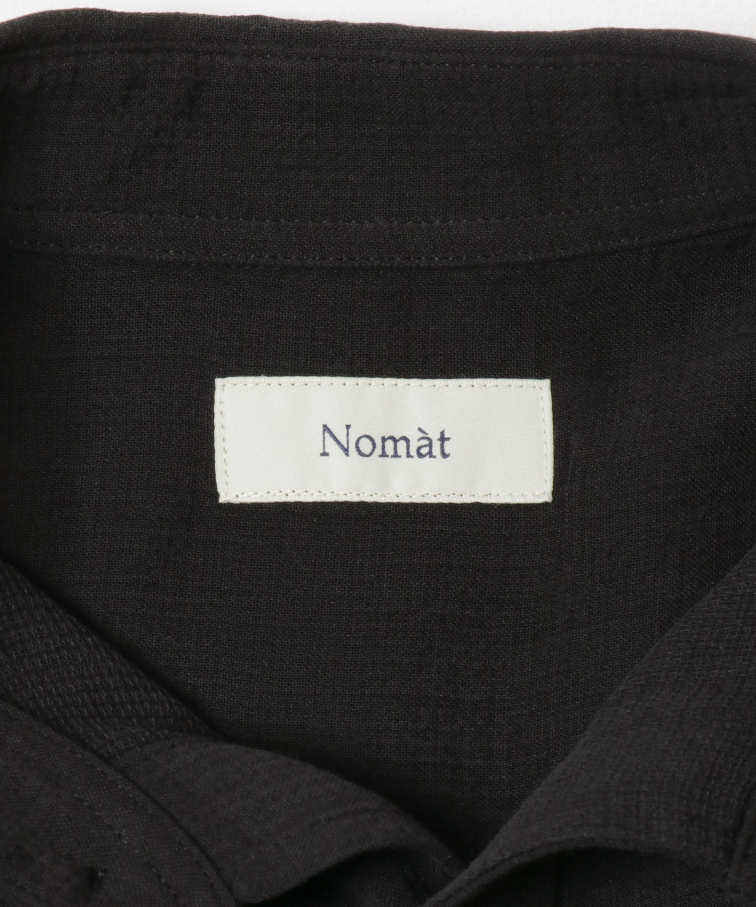 Nomat　VINTAGE SILK Oversized Shirts Black 1