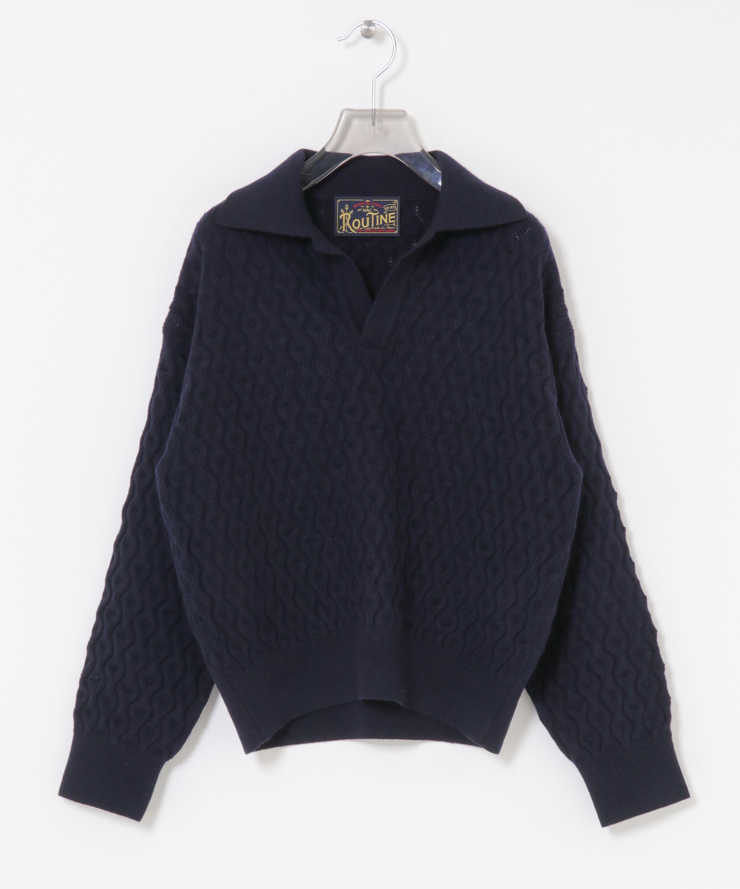 『別注』ROUTIN×URBAN RESEARCH　ニット NAVY Free