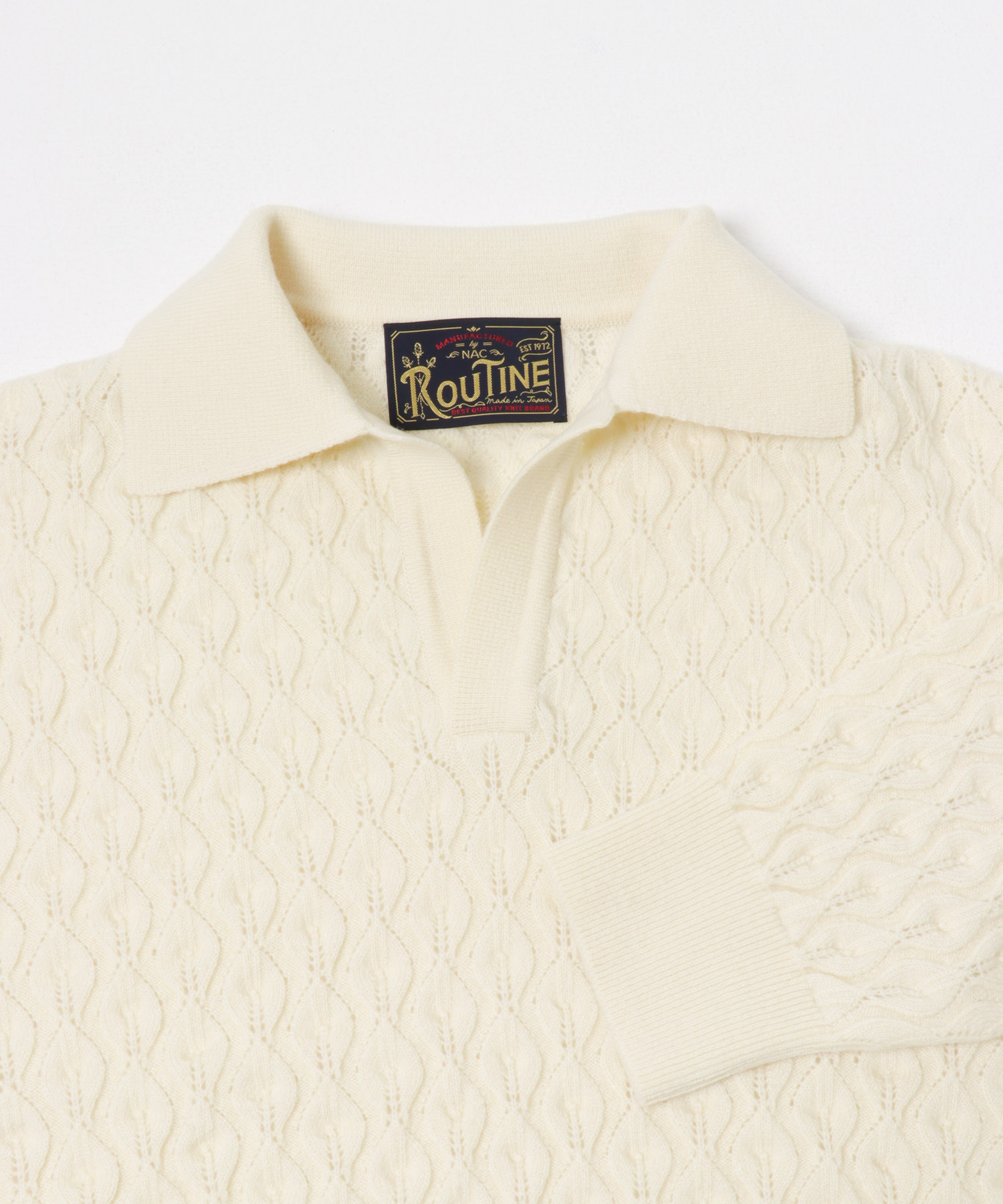 『別注』ROUTIN×URBAN RESEARCH　ニット WHITE Free