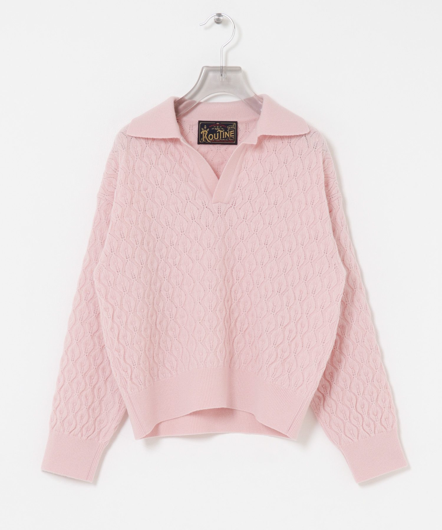 『別注』ROUTIN×URBAN RESEARCH　ニット LIGHT PINK Free