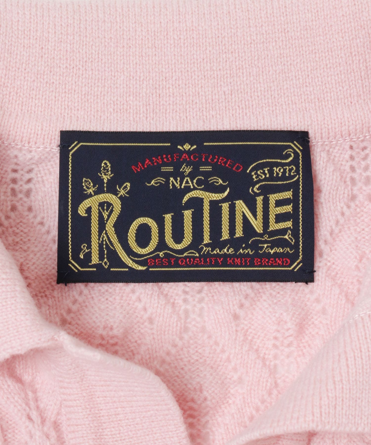 『別注』ROUTINE×URBAN RESEARCH　ニット LIGHT PINK Free