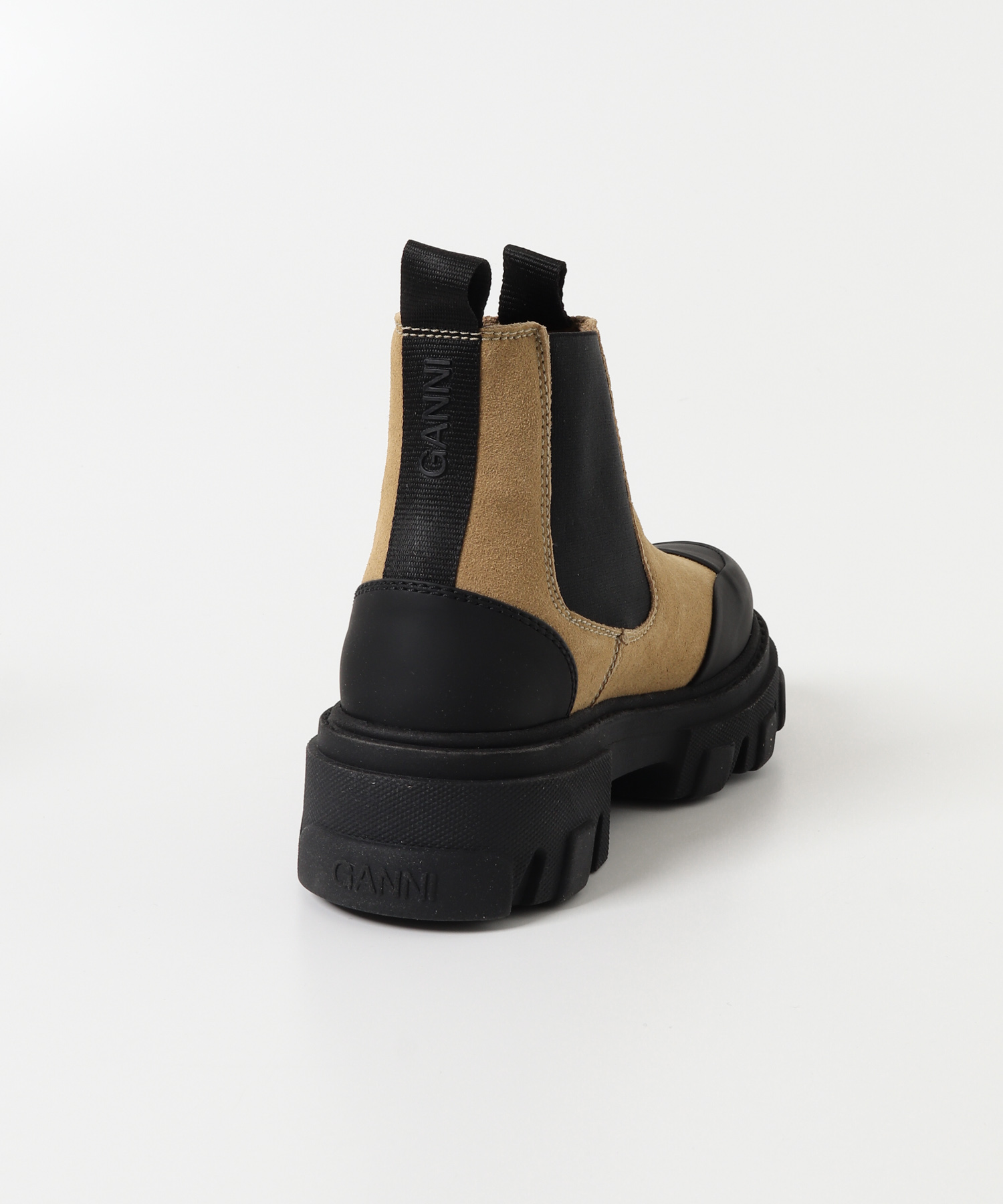 GANNI　Cleated Low Chelsea Boot Cognac 36