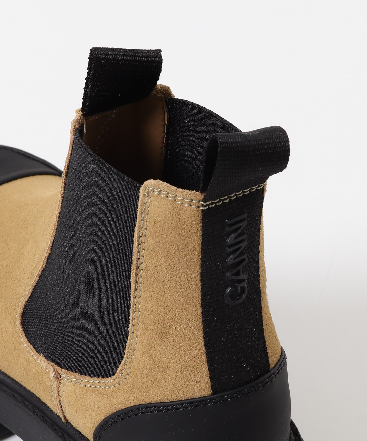GANNI　Cleated Low Chelsea Boot Cognac 36