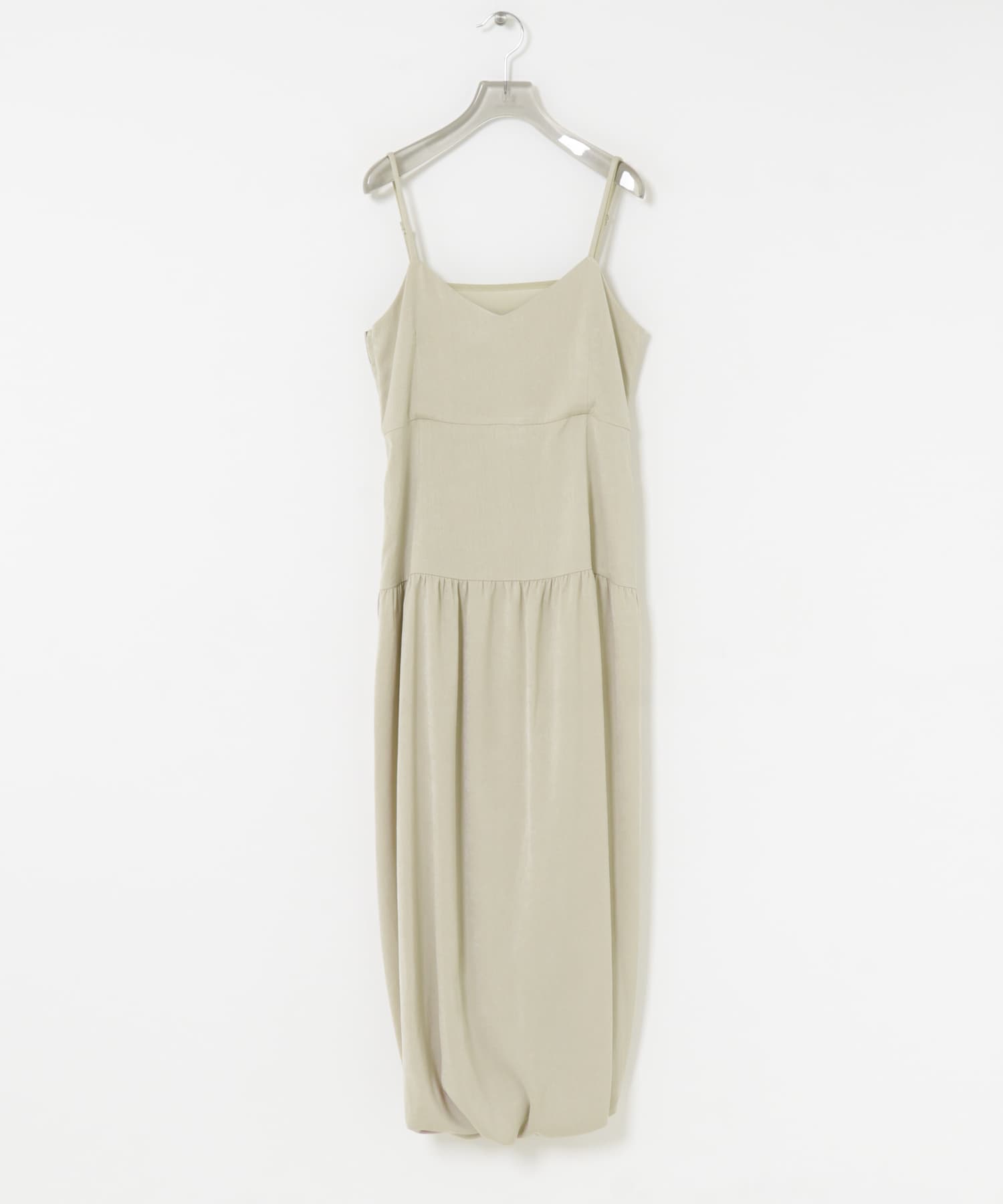 SATORU SASAKI　DOUBLE-CAMISOLE DRESS BEIGE 1