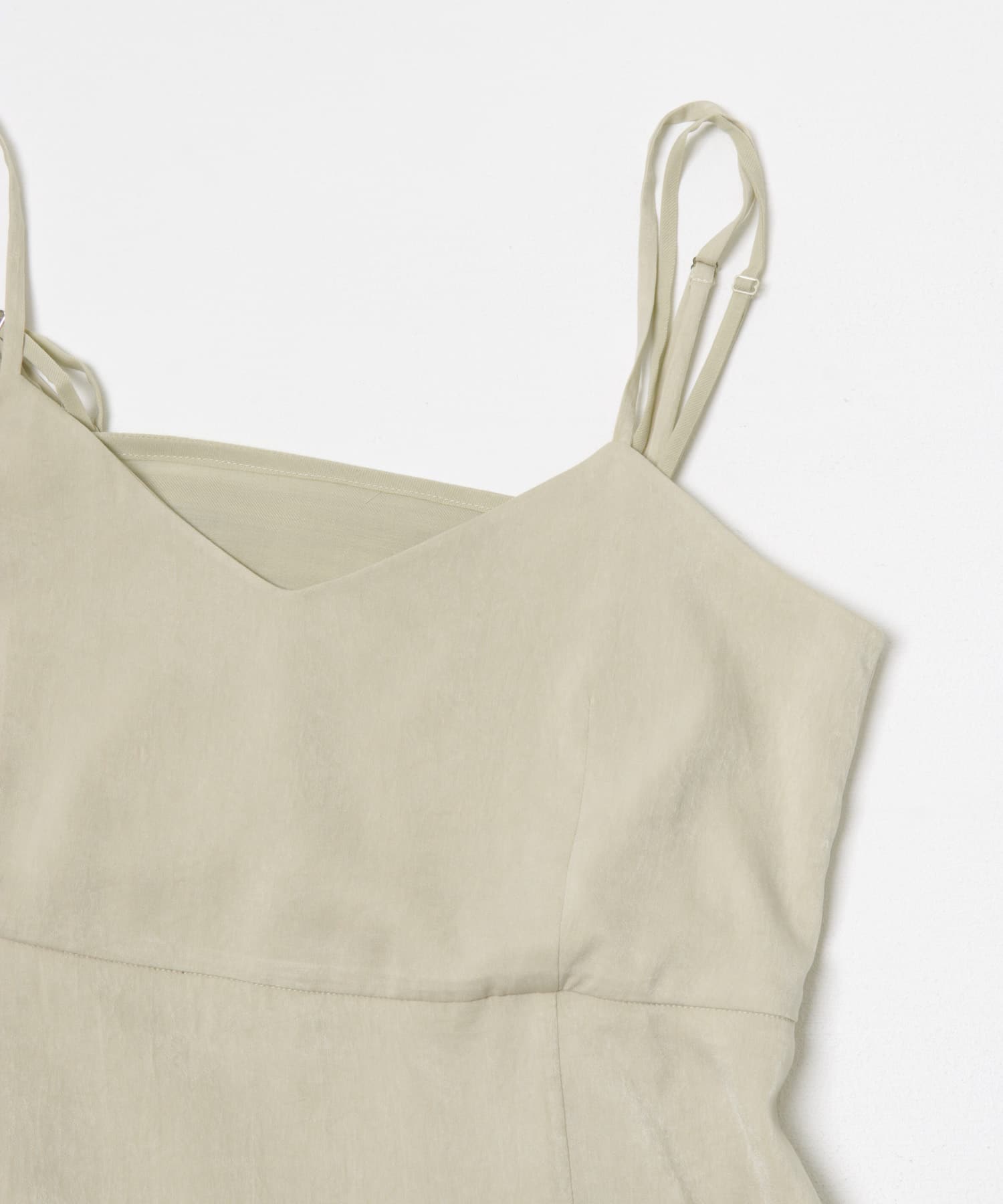 SATORU SASAKI　DOUBLE-CAMISOLE DRESS BEIGE 1
