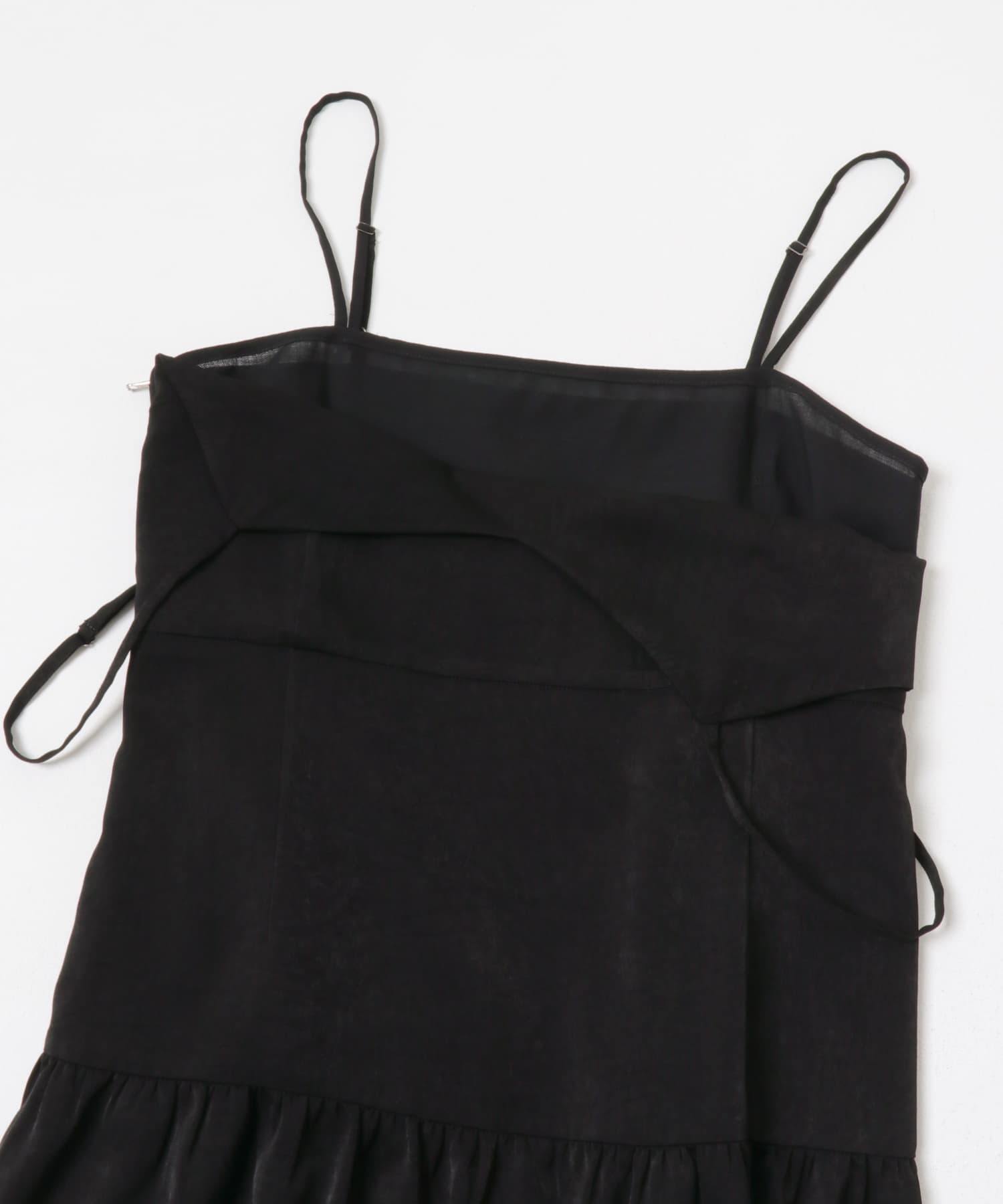 SATORU SASAKI　DOUBLE-CAMISOLE DRESS BLACK 1