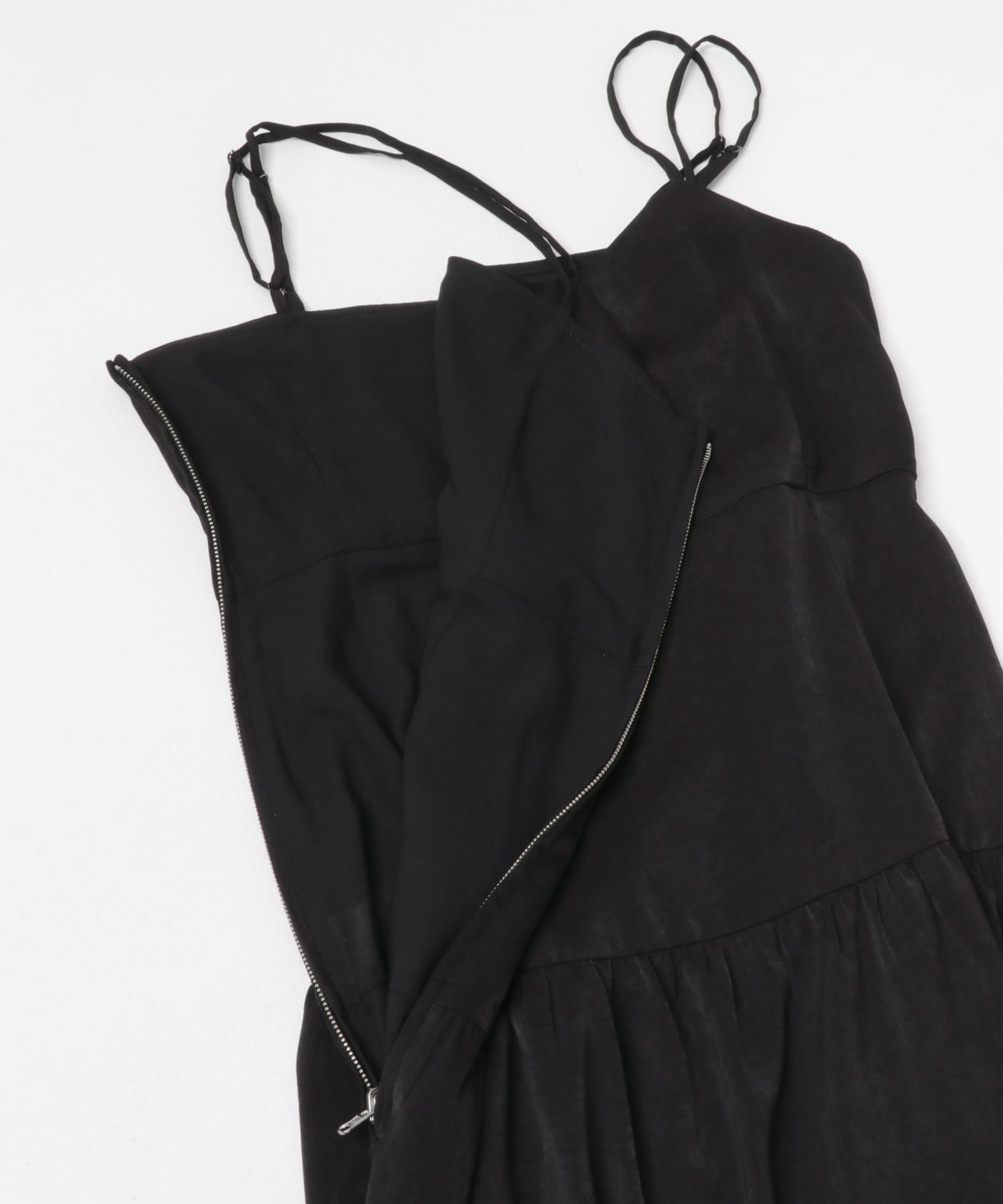 SATORU SASAKI　DOUBLE-CAMISOLE DRESS BLACK 1
