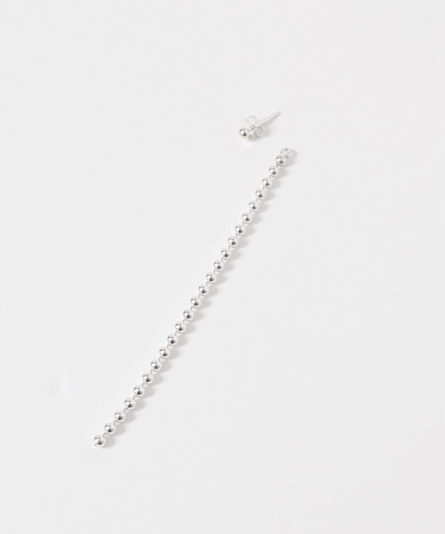 Camille Surault　Mini Pippa chain earrings Silver -