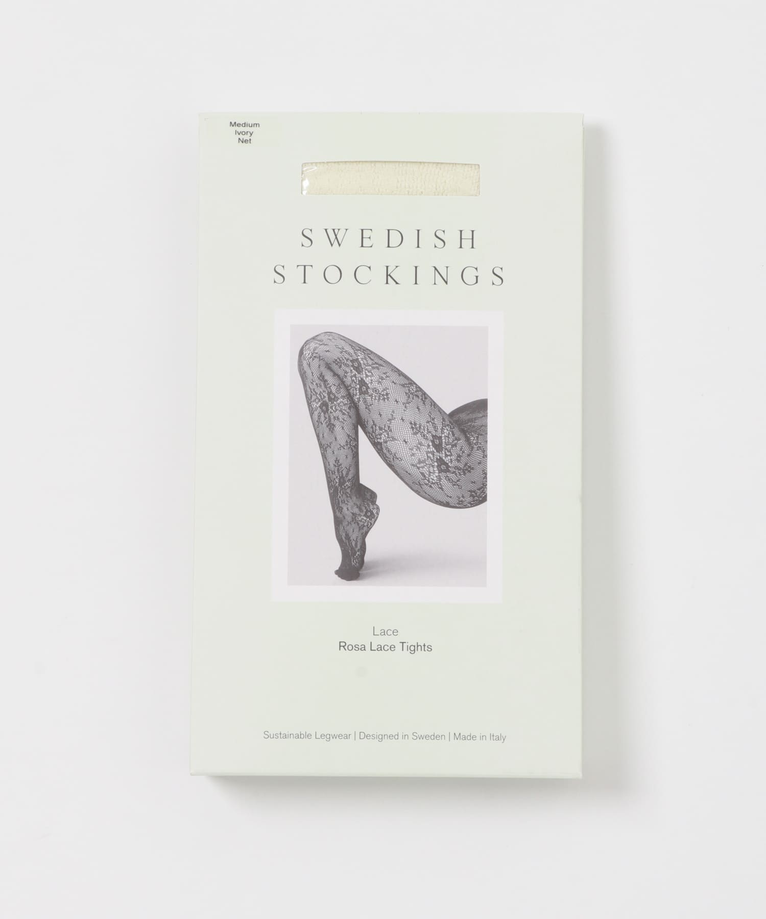 SWEDISH STOCKINGS　ROSA Lace Tights 080Ivory -