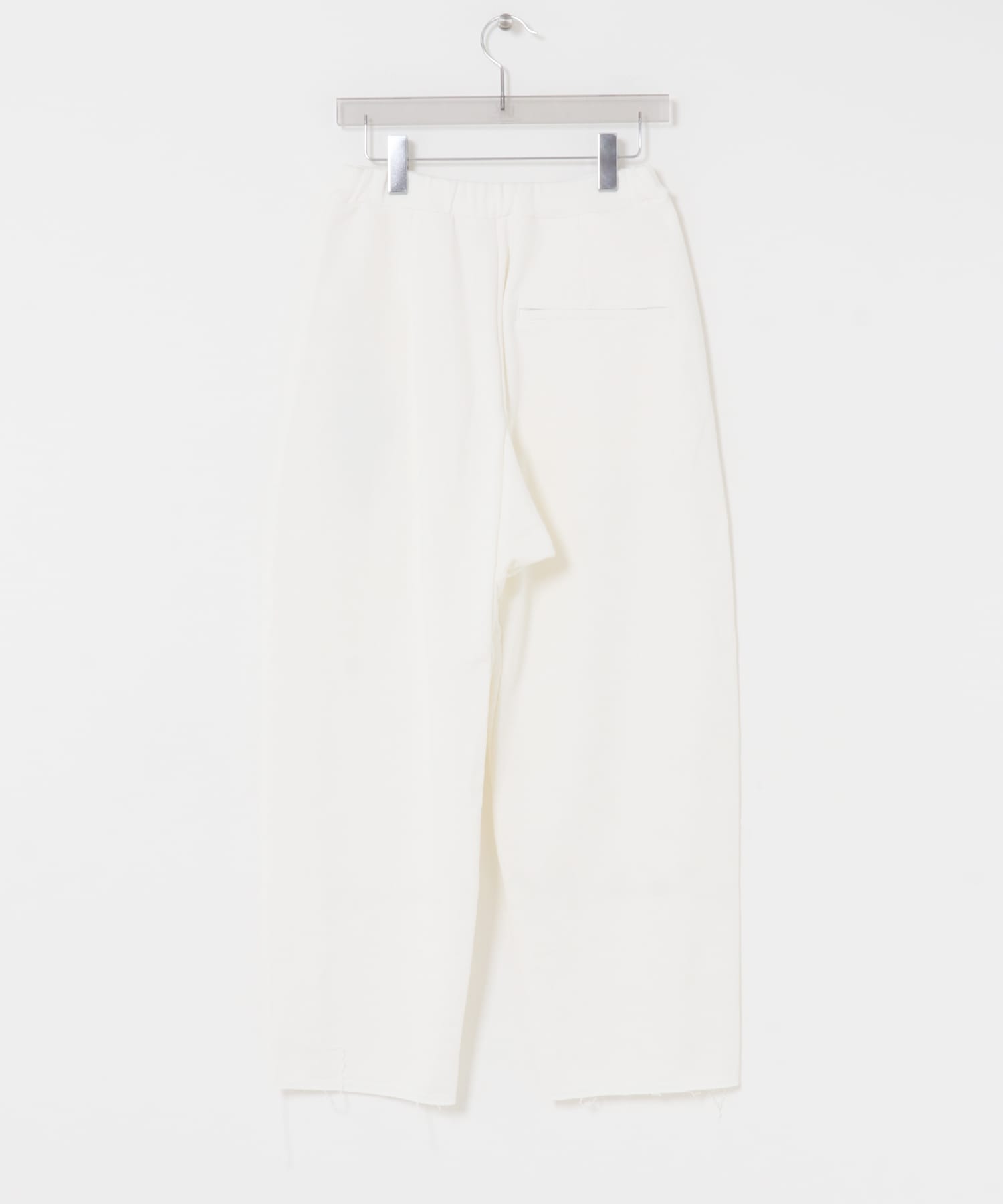 SEEALL　TWISTED SWEAT PANTS WHITE 2