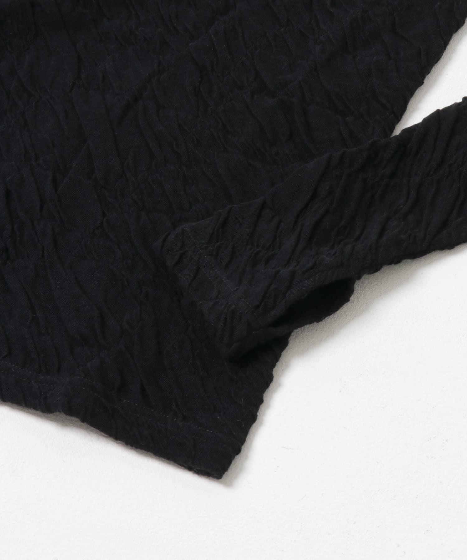 SEEALL　JACQUARD HIGH NECK TOP BLACK M
