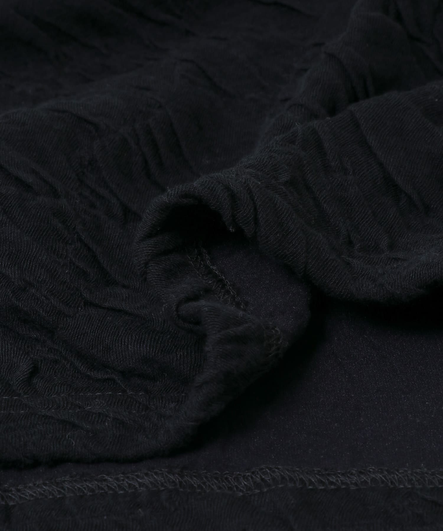 SEEALL　JACQUARD HIGH NECK TOP BLACK M