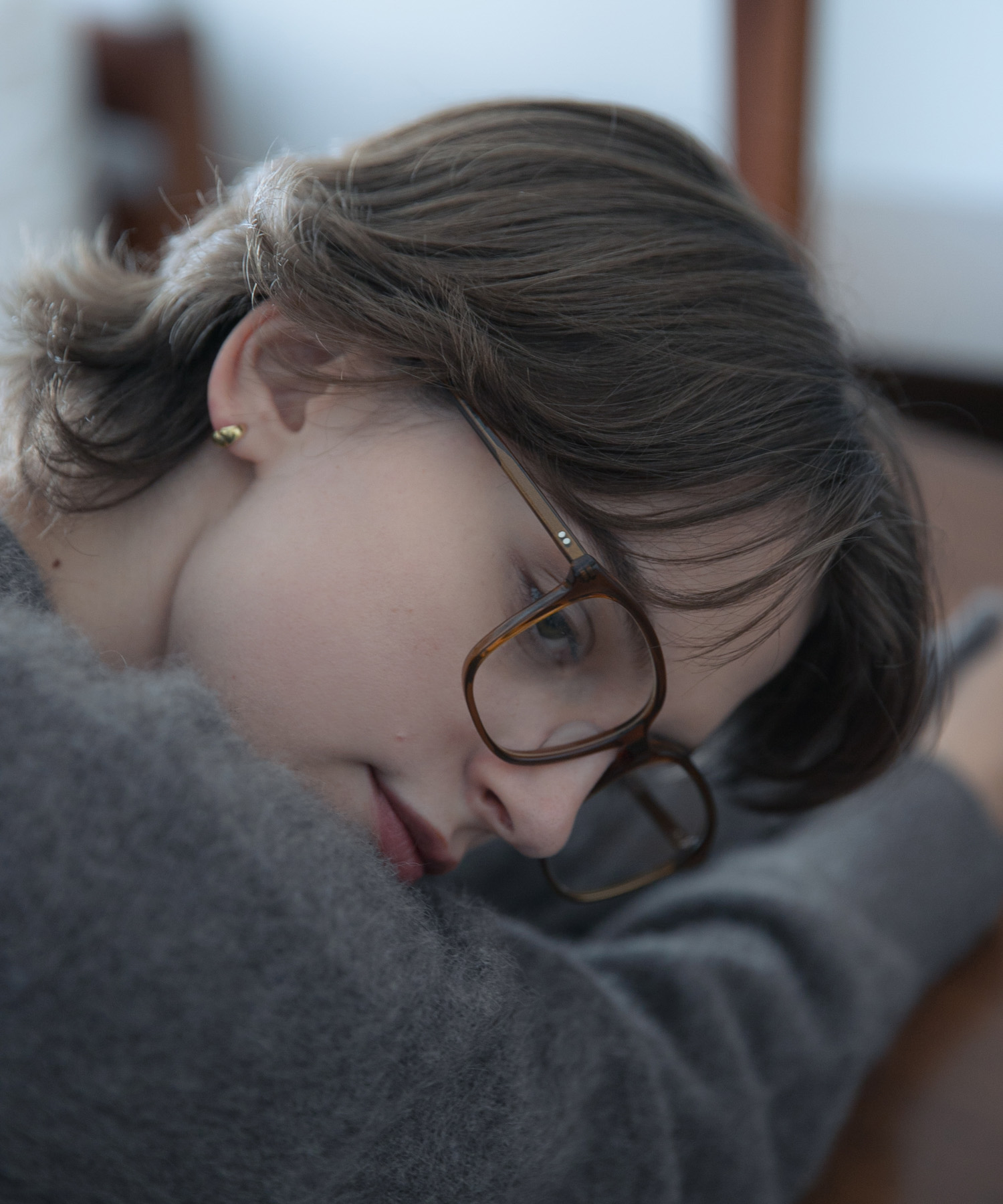 『別注』KANEKO OPTICAL×URBAN RESEARCH　スクエアクリアUVレンズ クリアブラウン -