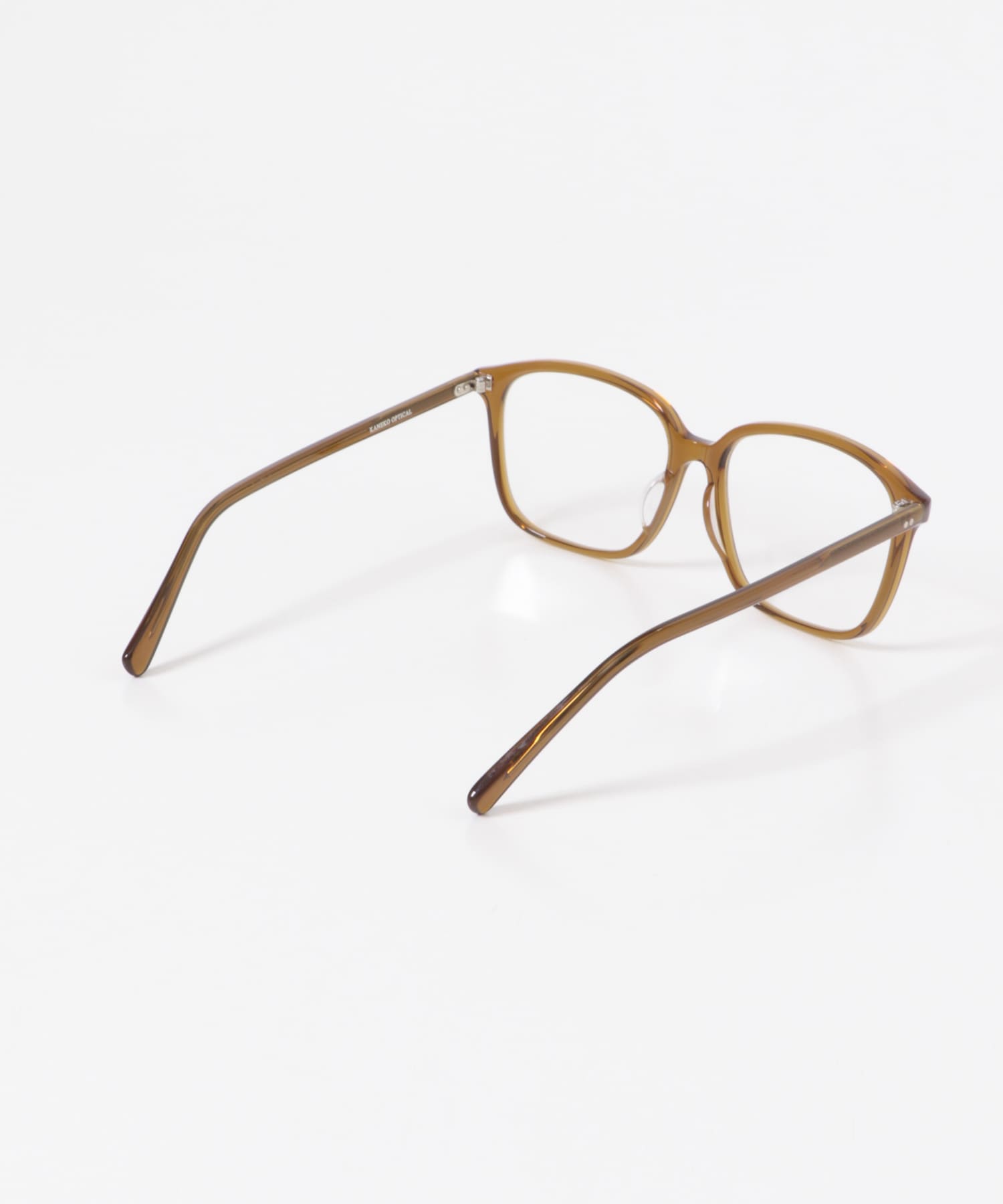 『別注』KANEKO OPTICAL×URBAN RESEARCH　スクエアクリアUVレンズ クリアブラウン -