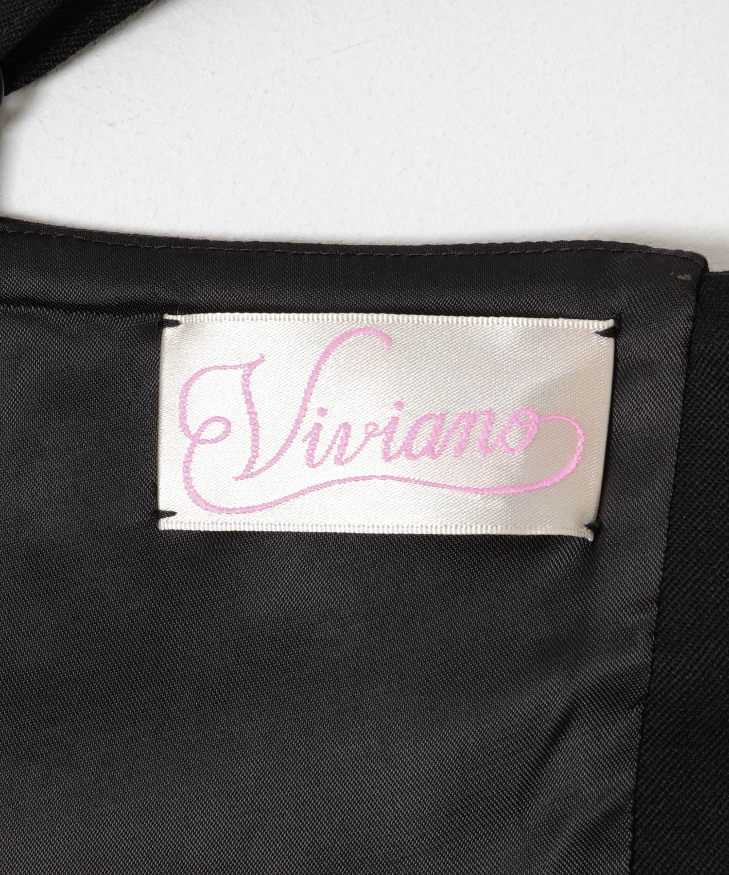 VIVIANO　Flower Applique Bustier BLACK FREE