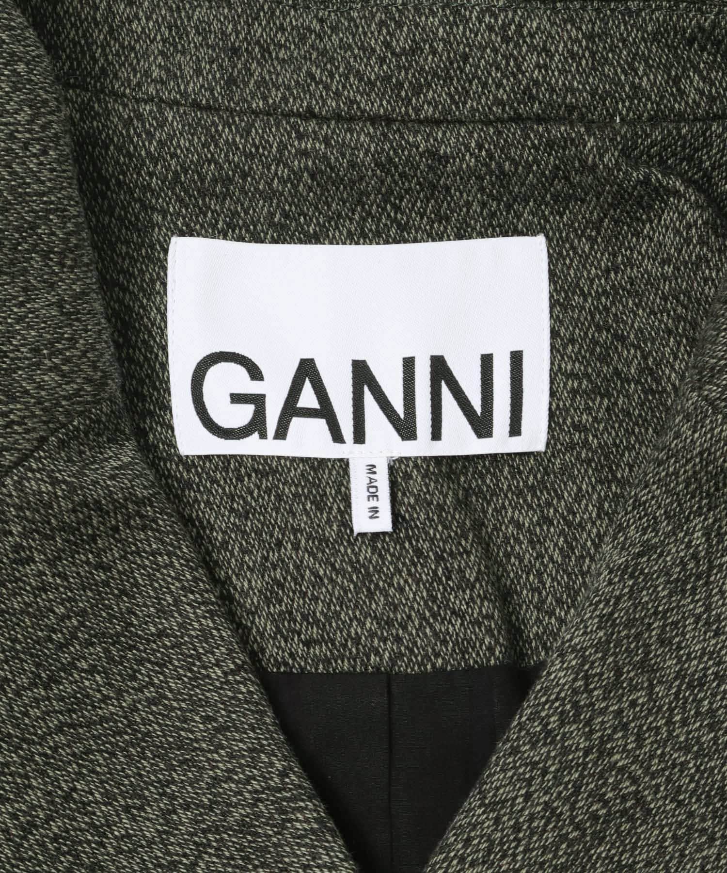 GANNI　Mouline Suiting Blazer F Night 36