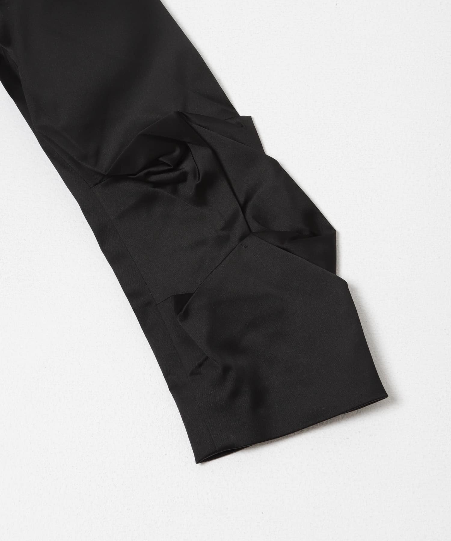 GANNI　Satin Draped Blazer Black 36