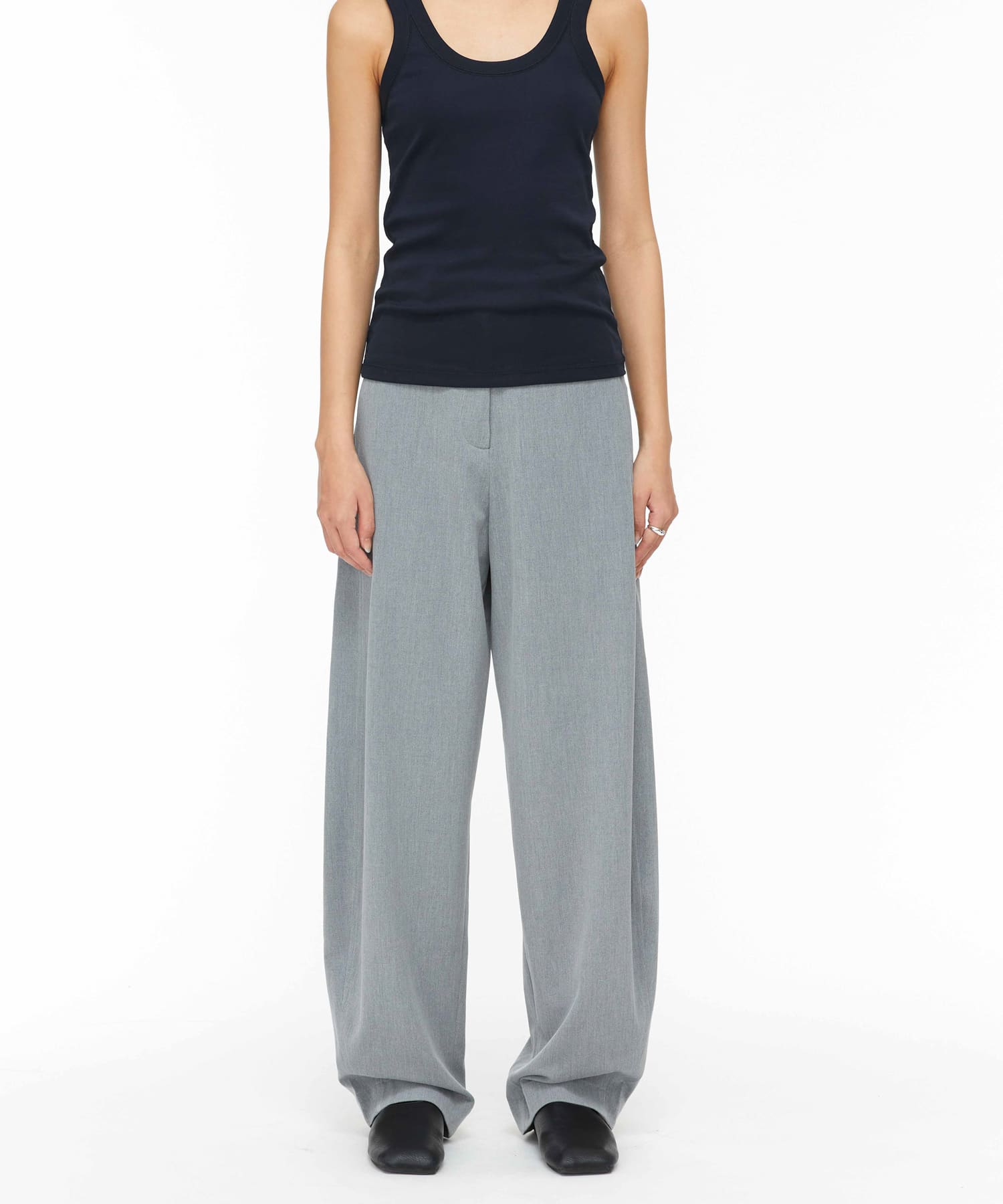 STUDIO DOE　cocoon wide leg suit pants
